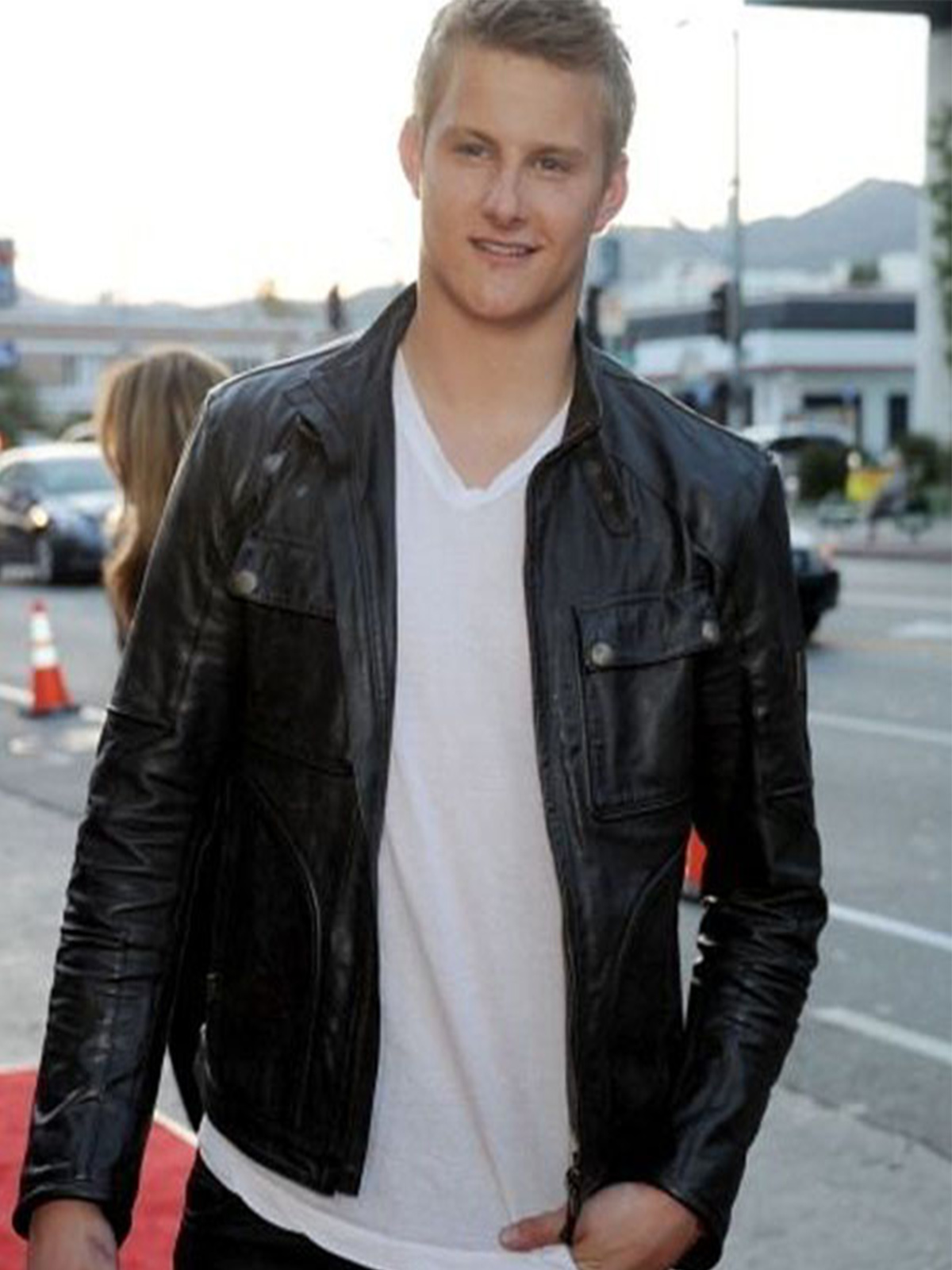 Alexander Ludwig Black Leather Jacket