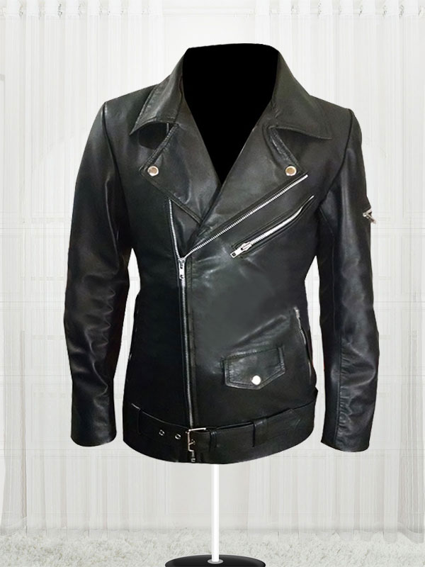 American Flag Women Motorcycle Black Jacket