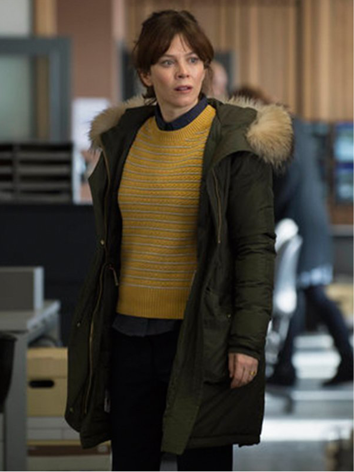 Anna Friel TV Series Marcella Coat