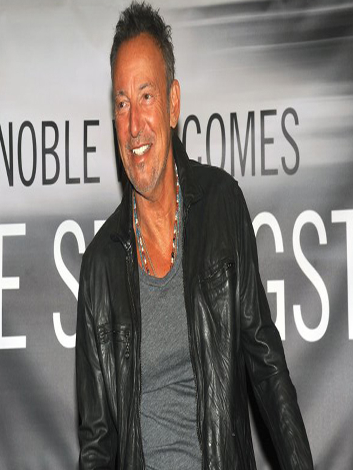 Barnes and Noble Braces Bruce Springsteen Leather Jacket