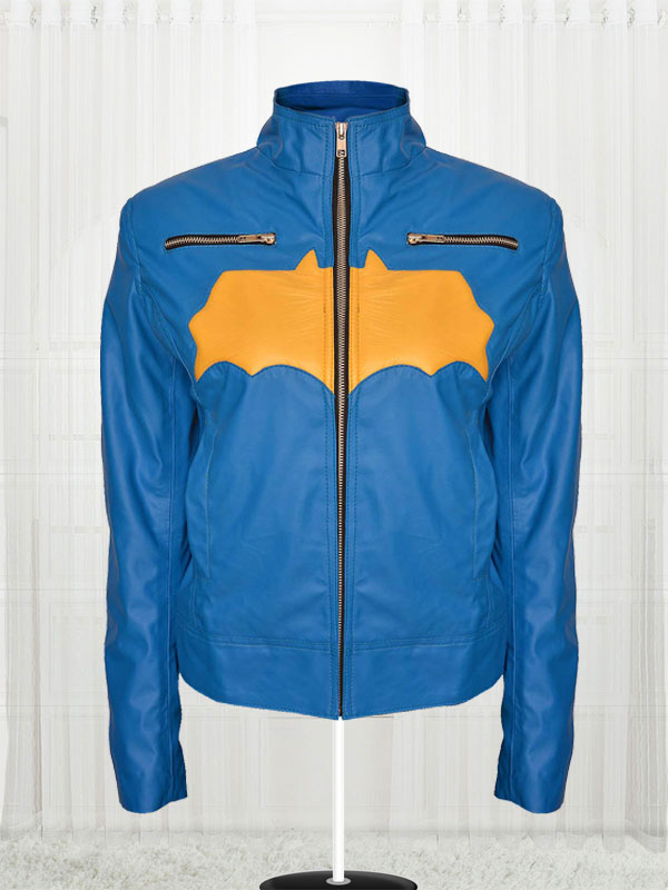 Batgirl Blue Leather Costume Jacket