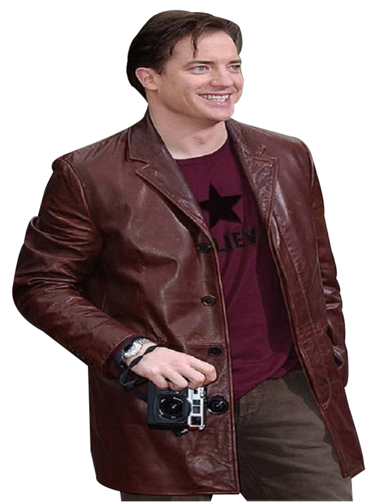 Brendan Fraser Stylish Coat
