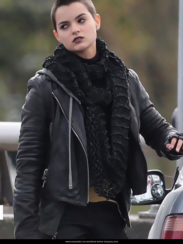 Brianna Hildebrand Deadpool 2016 Leather Jacket