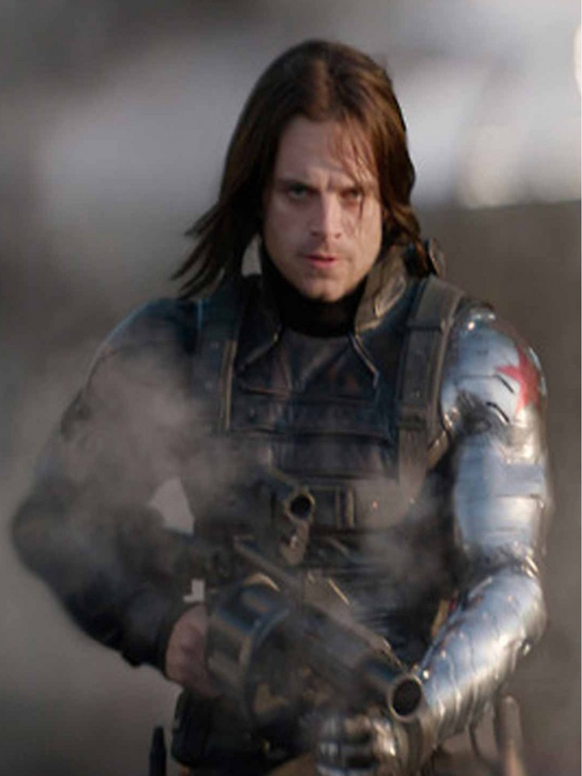 Bucky Barnes Winter Soldier Jacket With Silver Sleeve