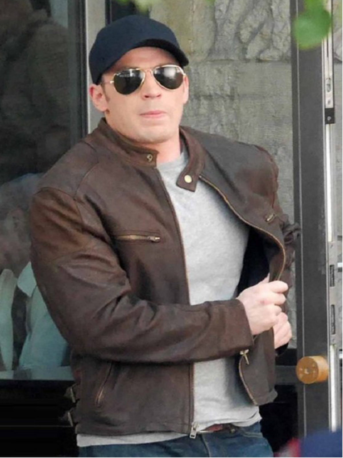 Chris Evans Civil War Brown Jacket