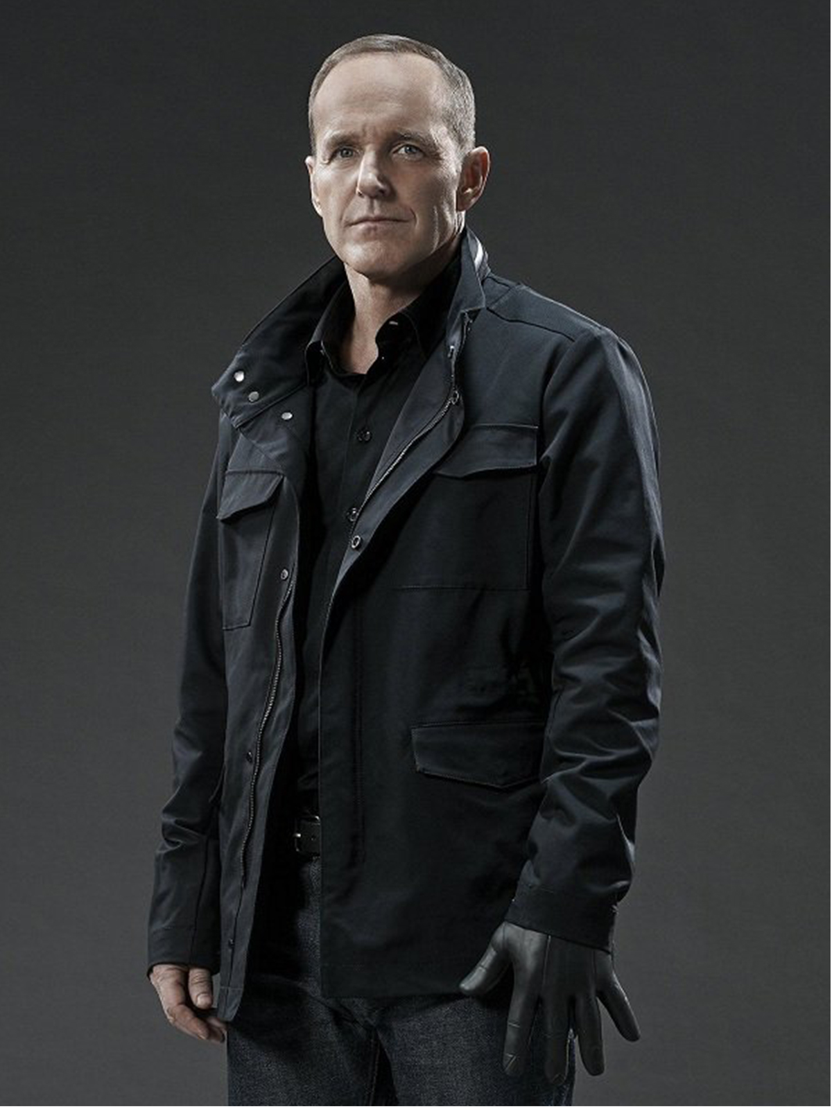 Clark Gregg Agents of Shield Cotton Black Jacket