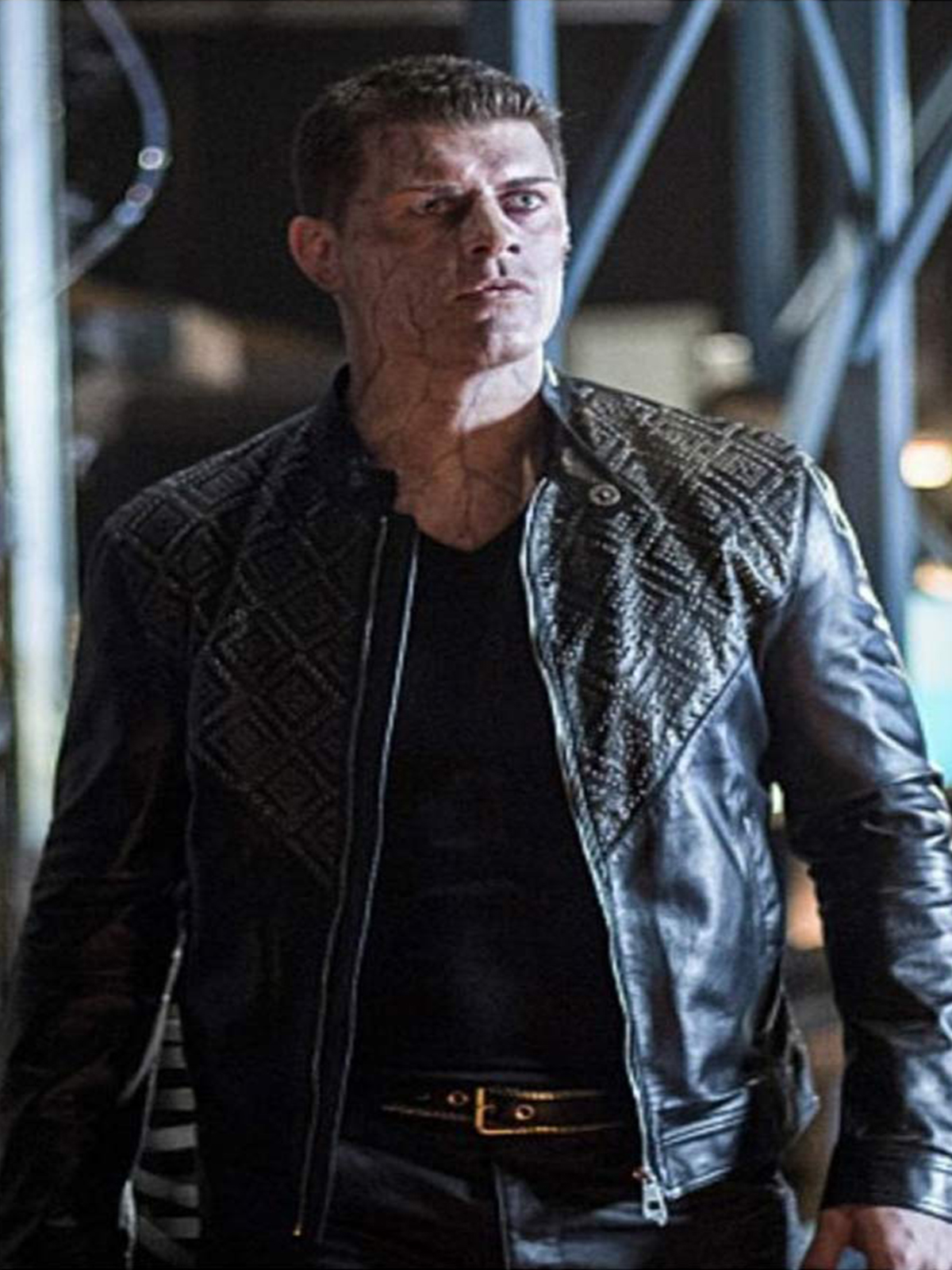 Cody Rhodes Arrow Leather Jacket