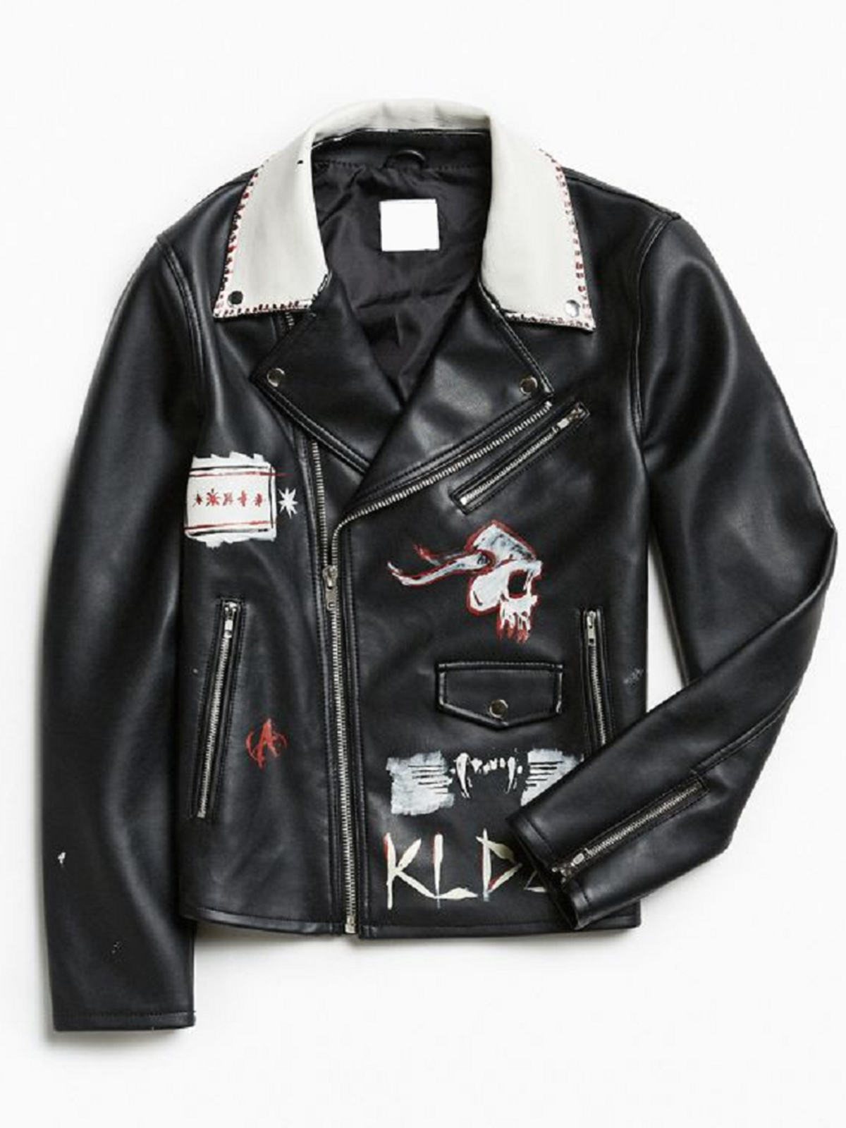 Custom Hand Painted Genuine Leather Jacket