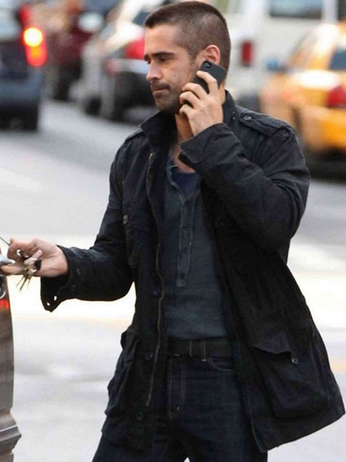 Dead Man Down Colin Farrell Black Milllaty Jacket
