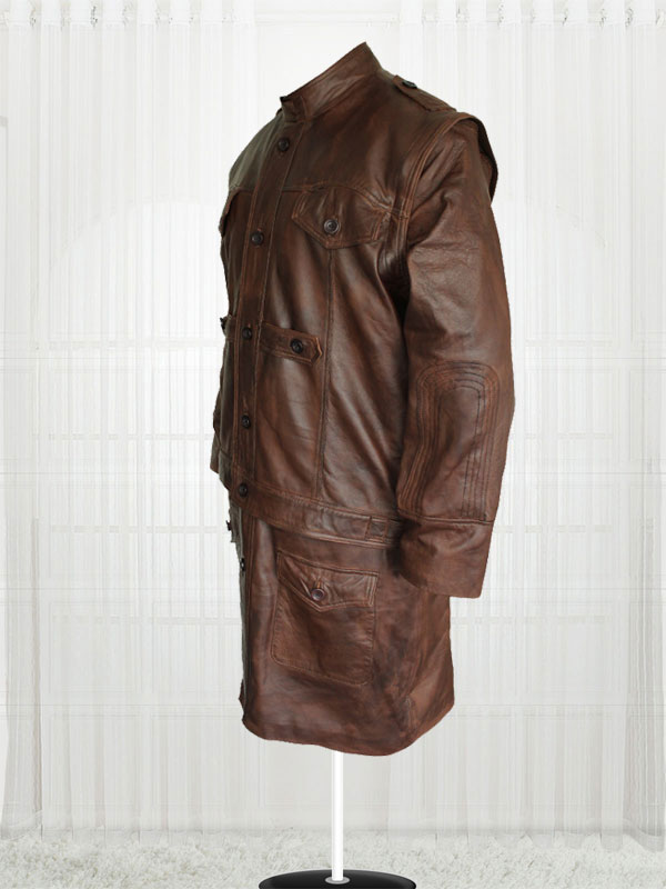 Defiance Joshua Leather Trench Coat