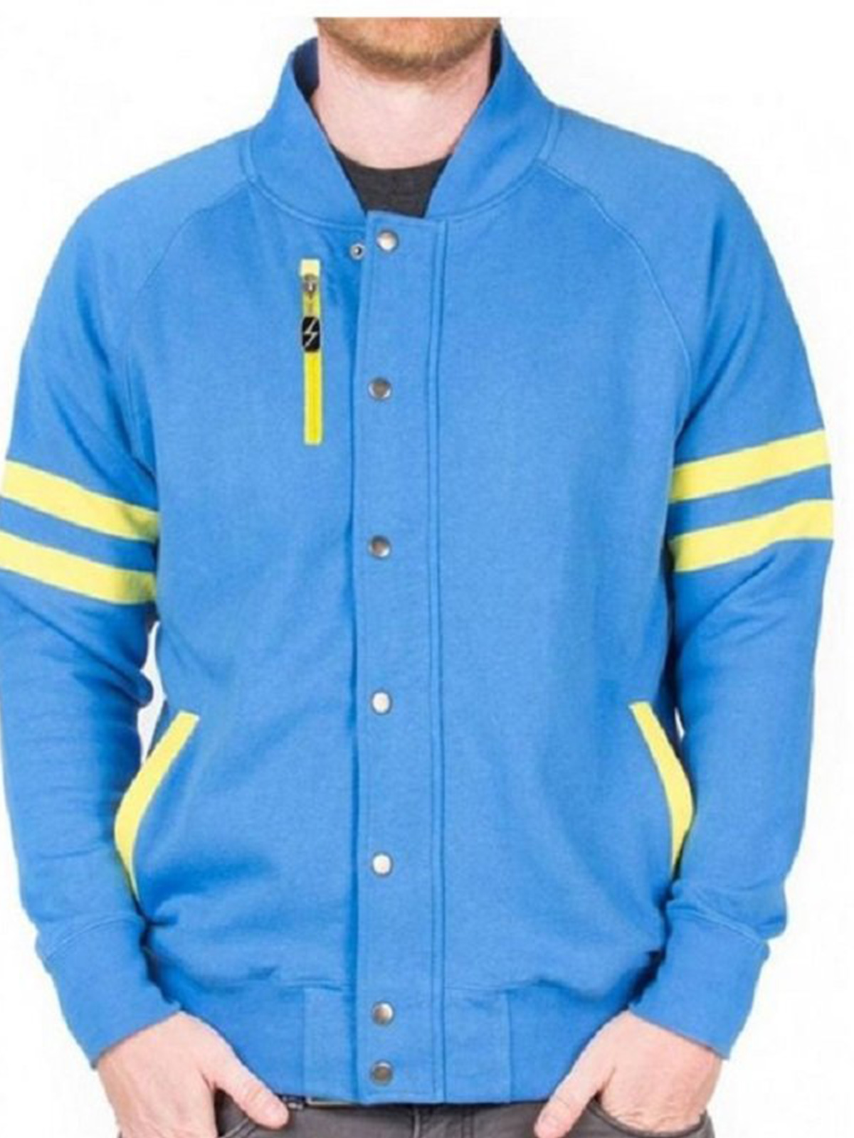 Fallout SKy Blue Varsity Jacket