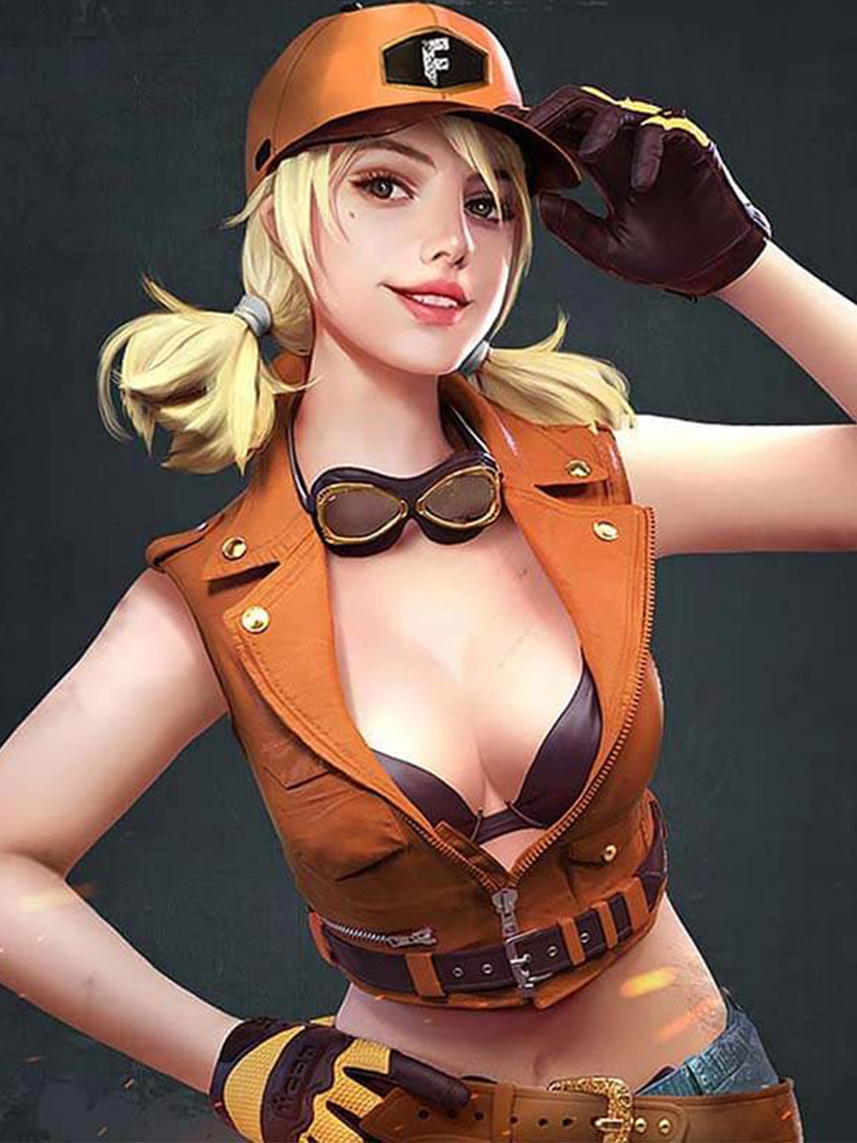 Free Fire Misha Leather Vest