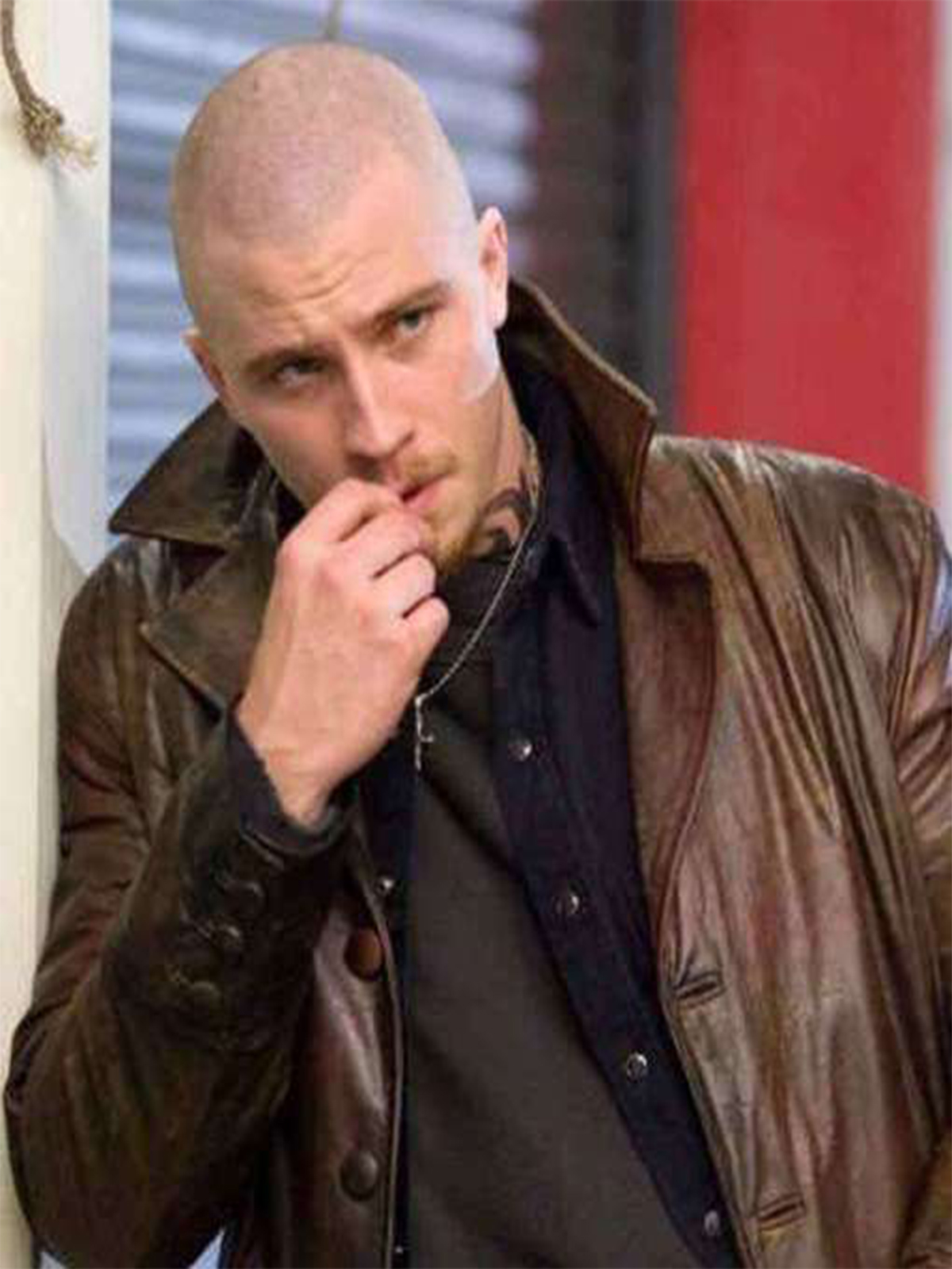 Garrett Hedlund Death Sentence Leather Coat