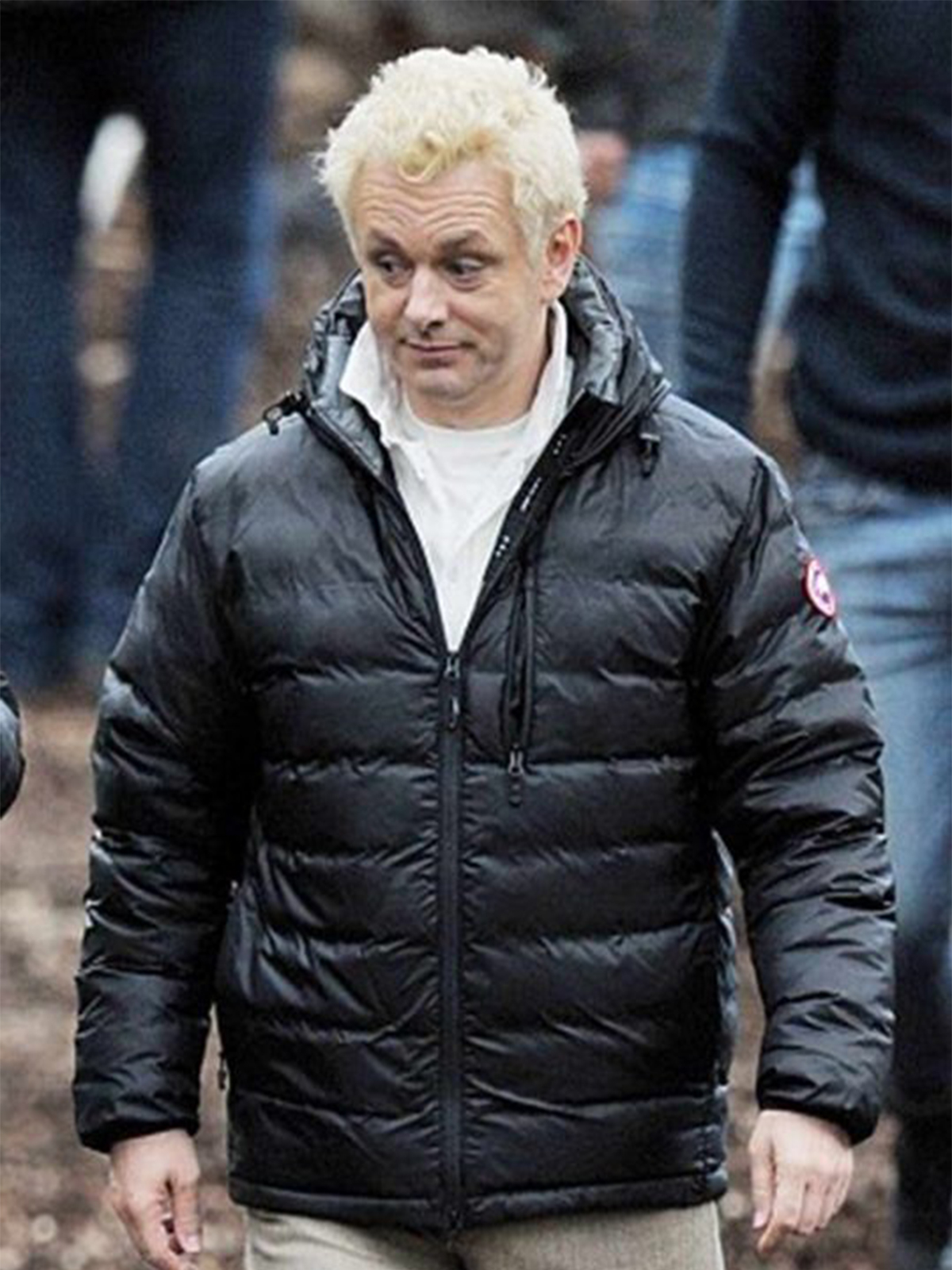 Good Omens Aziraphale Black Puffer Jacket