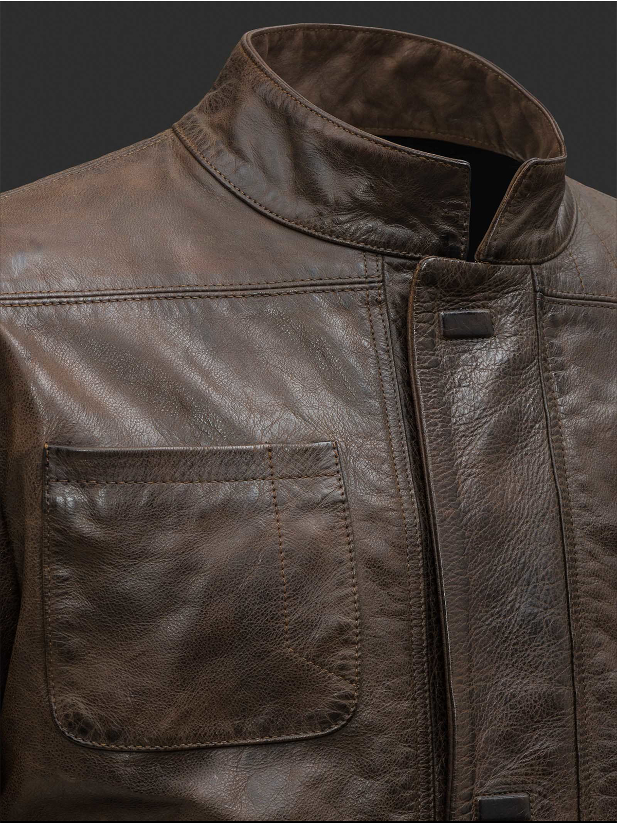 Han Solo Leather Jacket for Mens