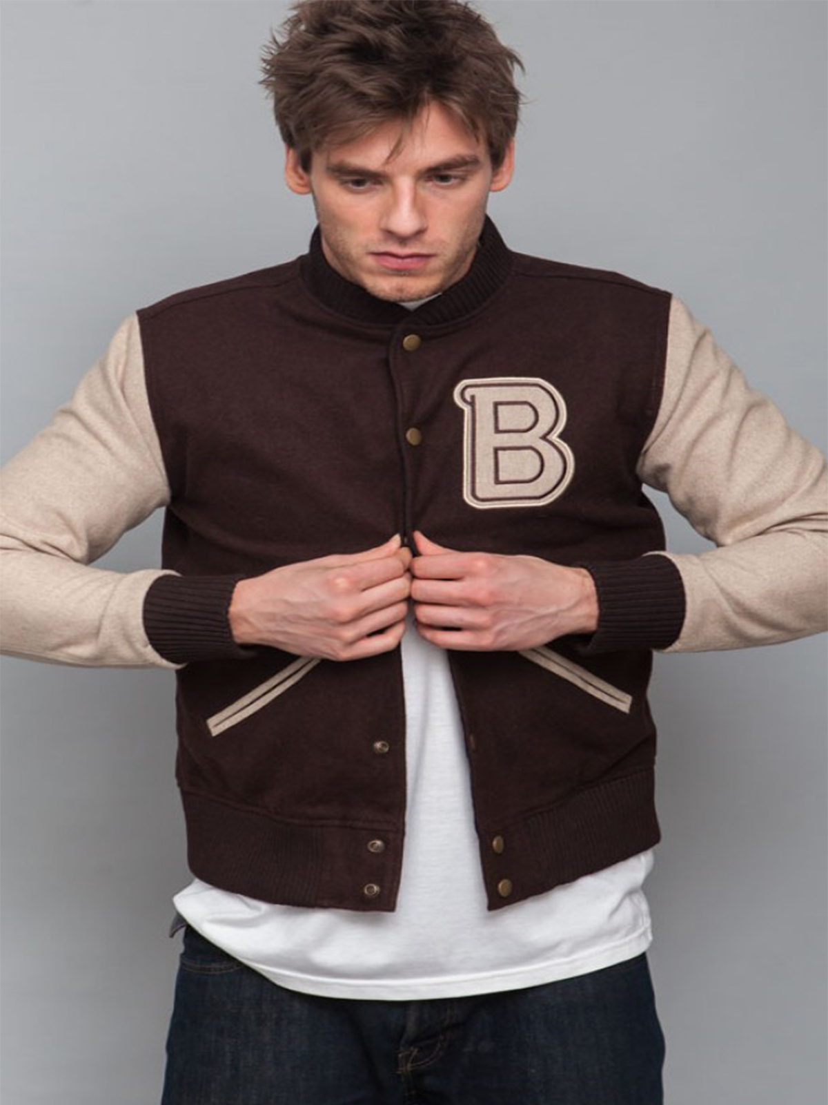 Hotline Miami Varsity Brown Jacket