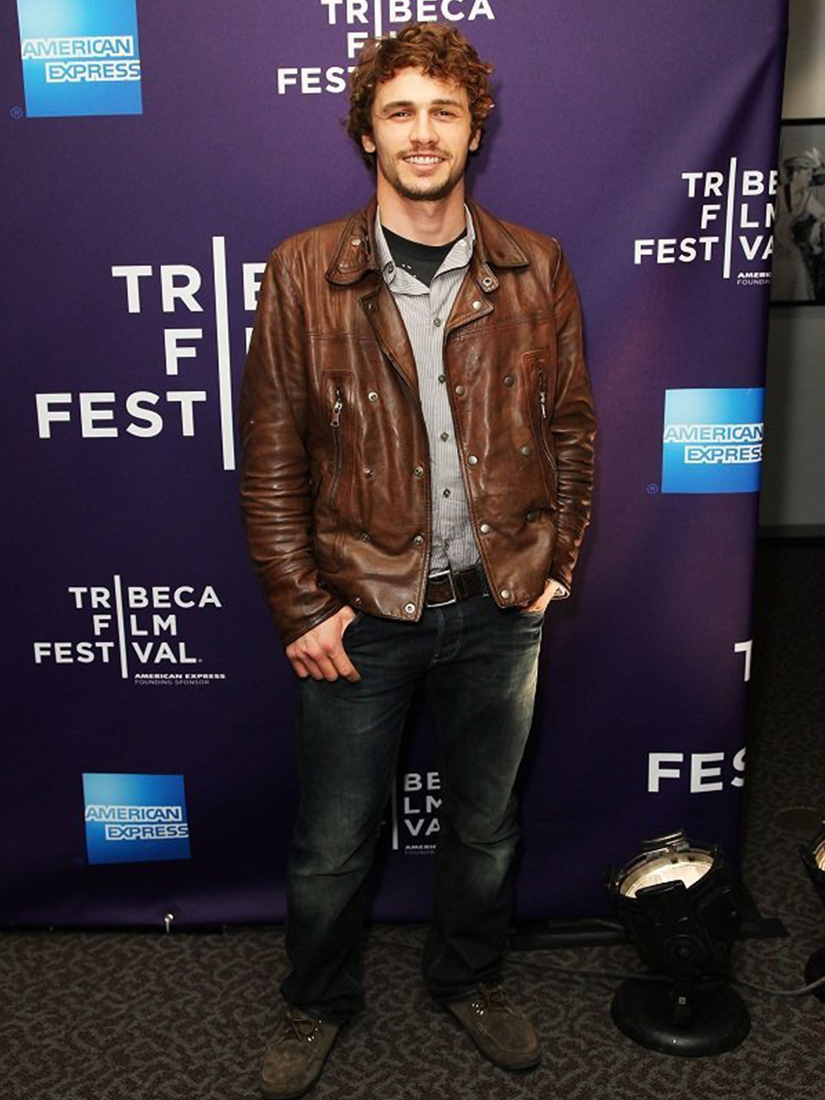 James Franco Brown Leather Jacket