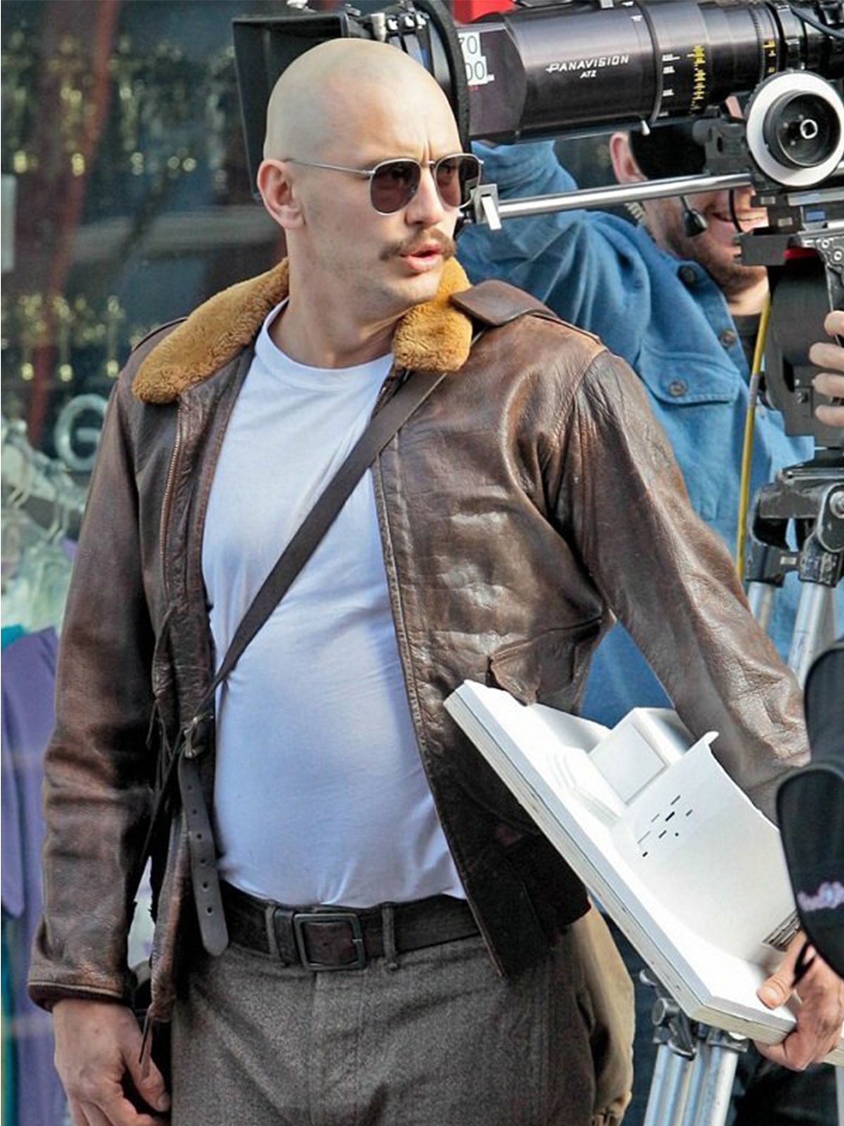 James Franco Zeroville Brown Bomber Leather Jacket
