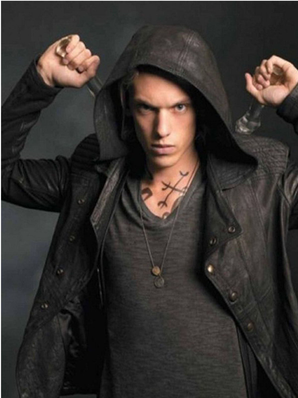 Jamie Campbell Bower The Mortal Instruments Hoodie Jacket
