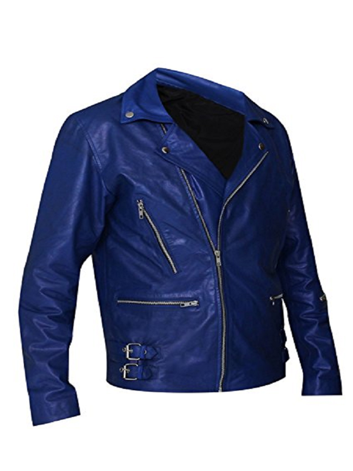 Jared Leto 30 Seconds to Mars Blue Leather Jacket