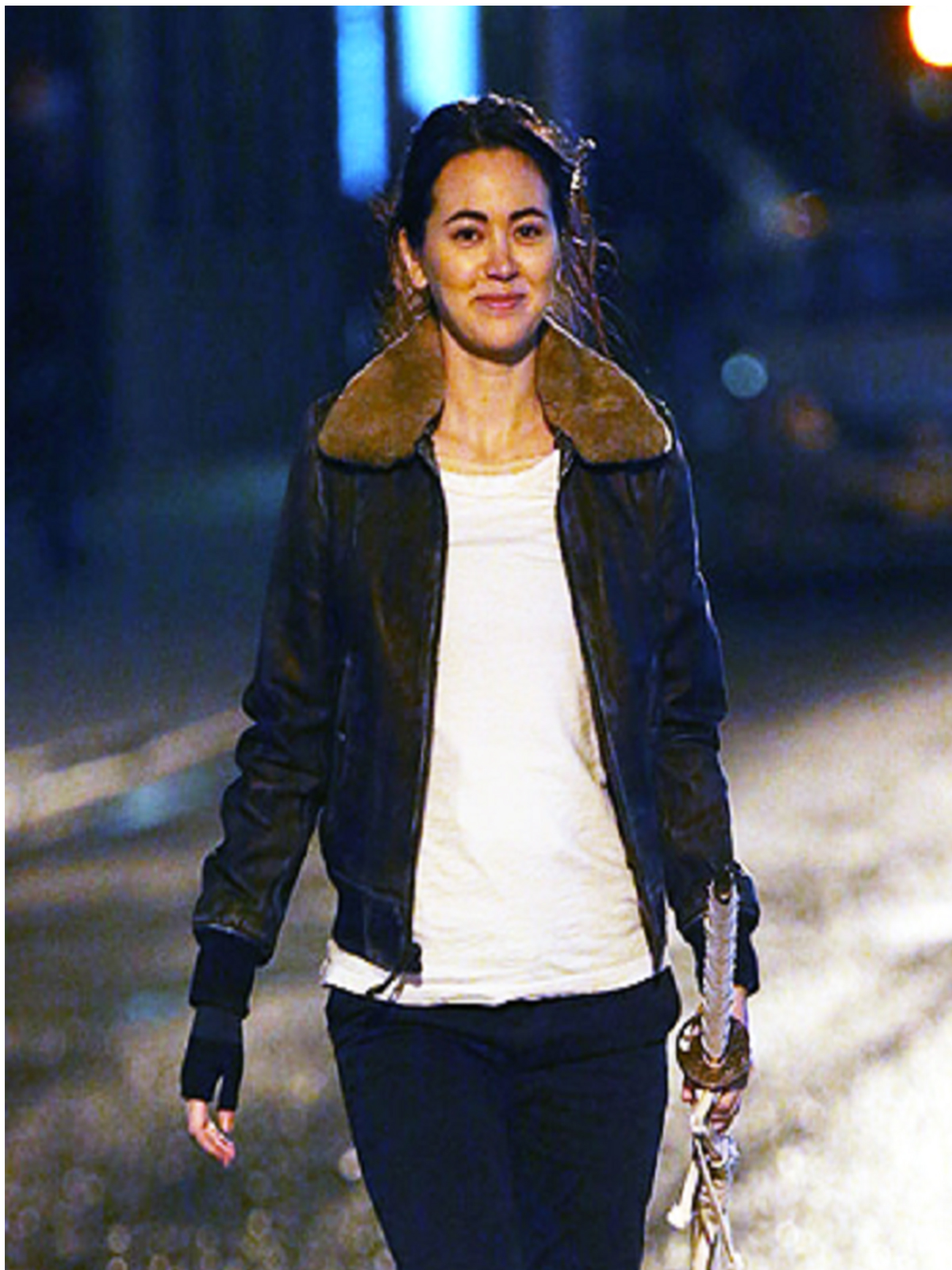 Jessica Henwick The Defenders Fur Jacket