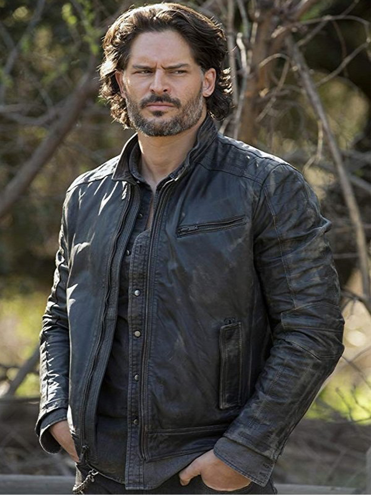 Joe Manganiello True Blood Black Leather Jacket