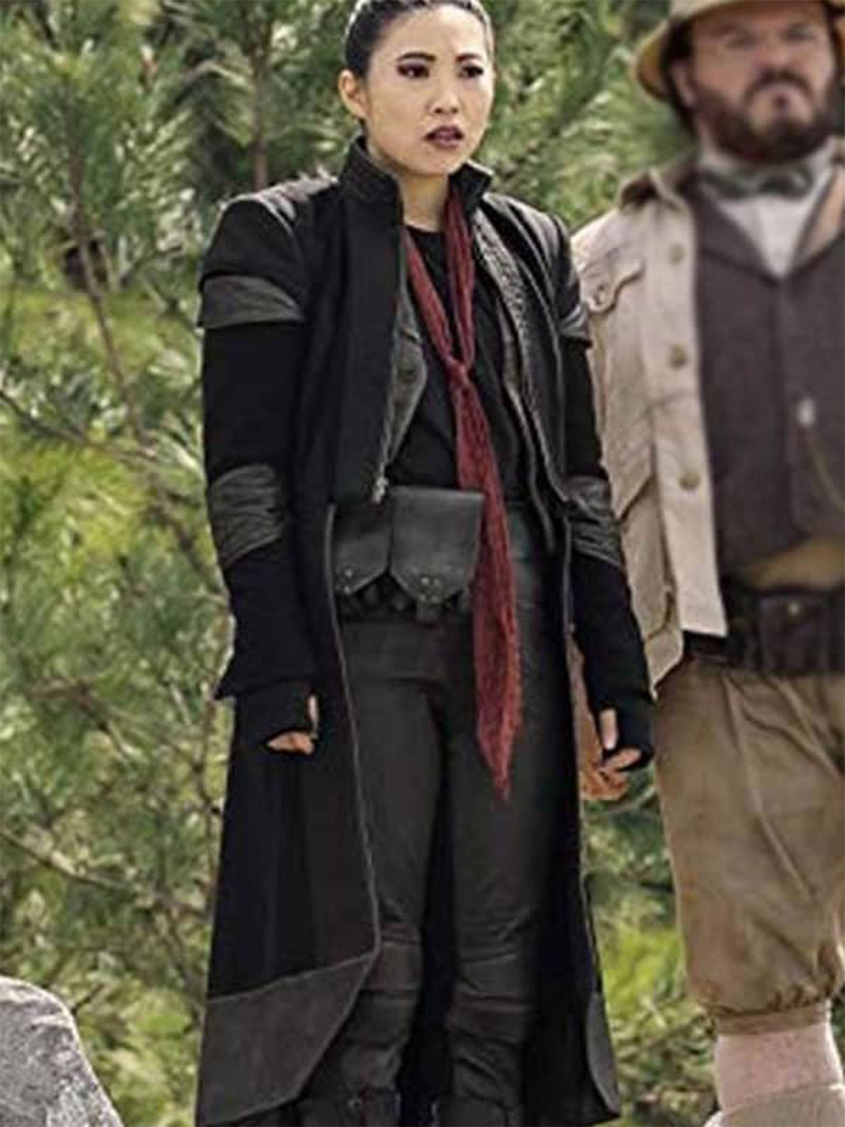 Jumanji The Next Level Awkwafina Leather Coat