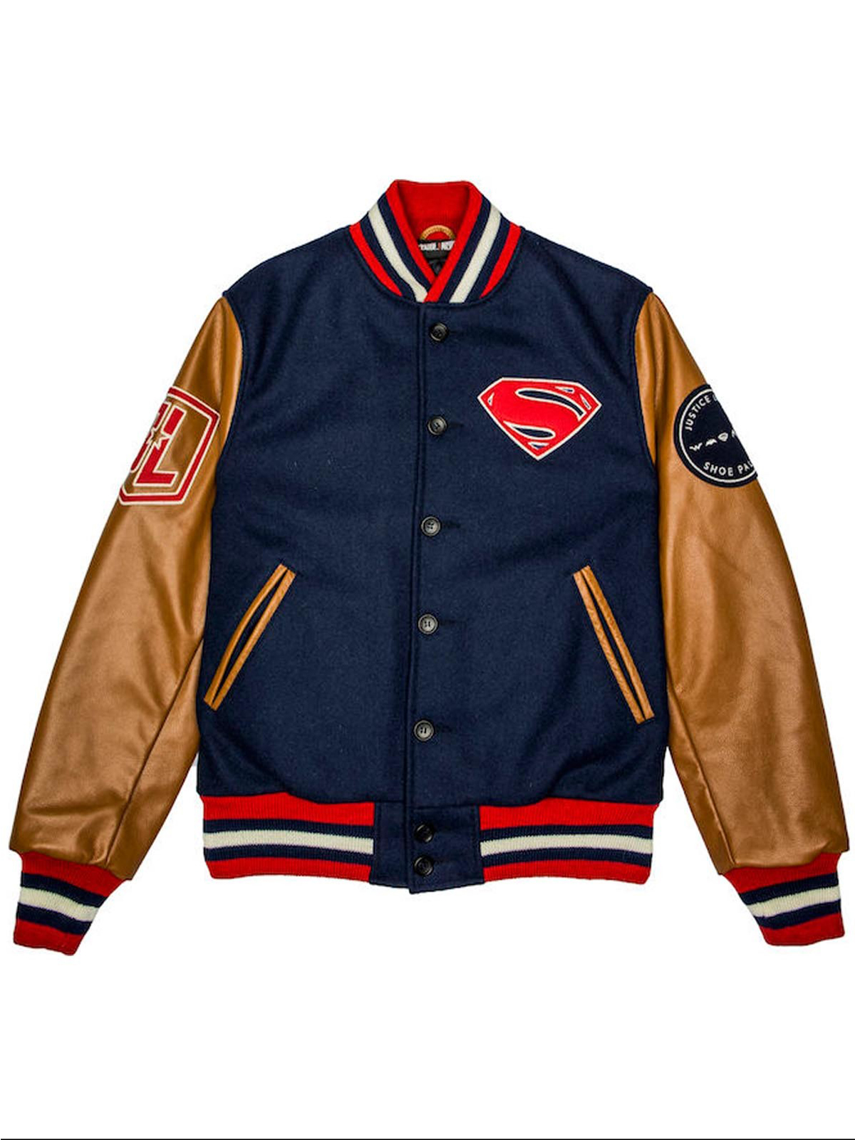 Justice League Superman Varsity Letterman Jacket