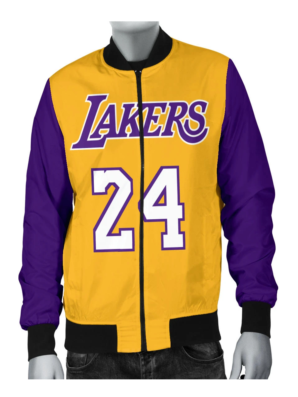 Kobe Bryant Bomber Leather Jacket