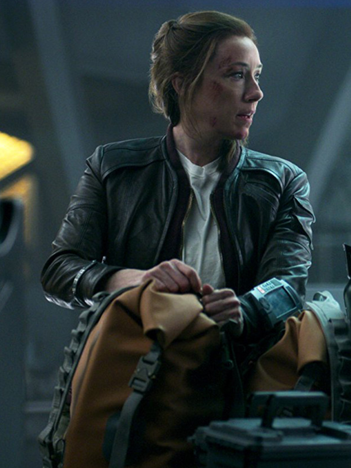 Lost in Space Molly Parker Brown Jacket