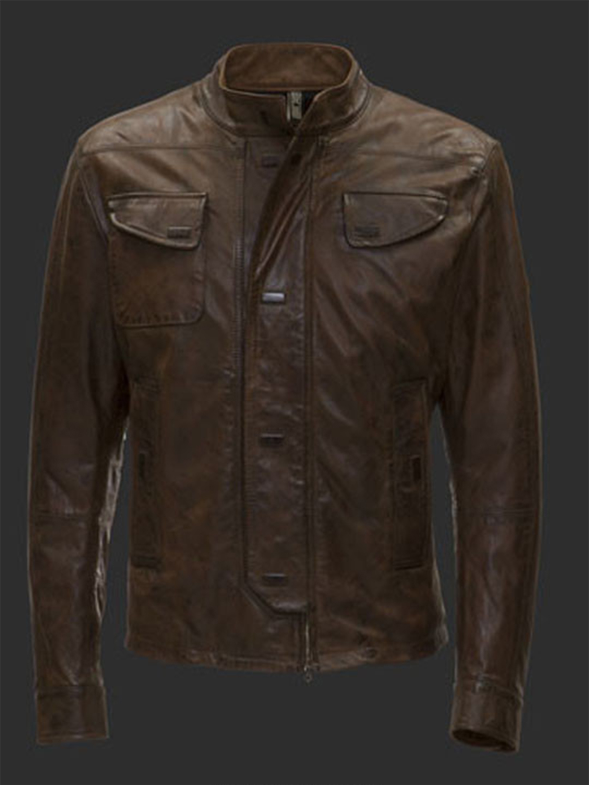 Manx Brown Jacket For Man