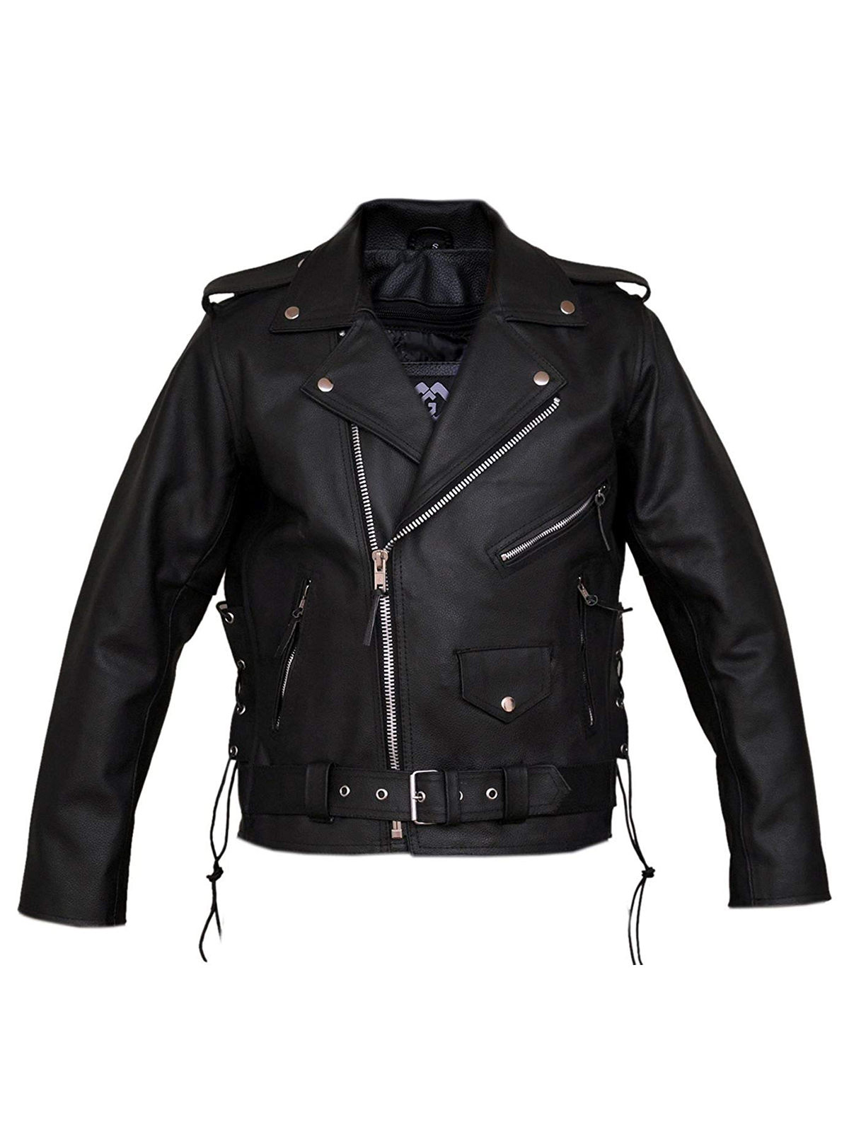 Marlon Brando Belted Motorcycle Jacket