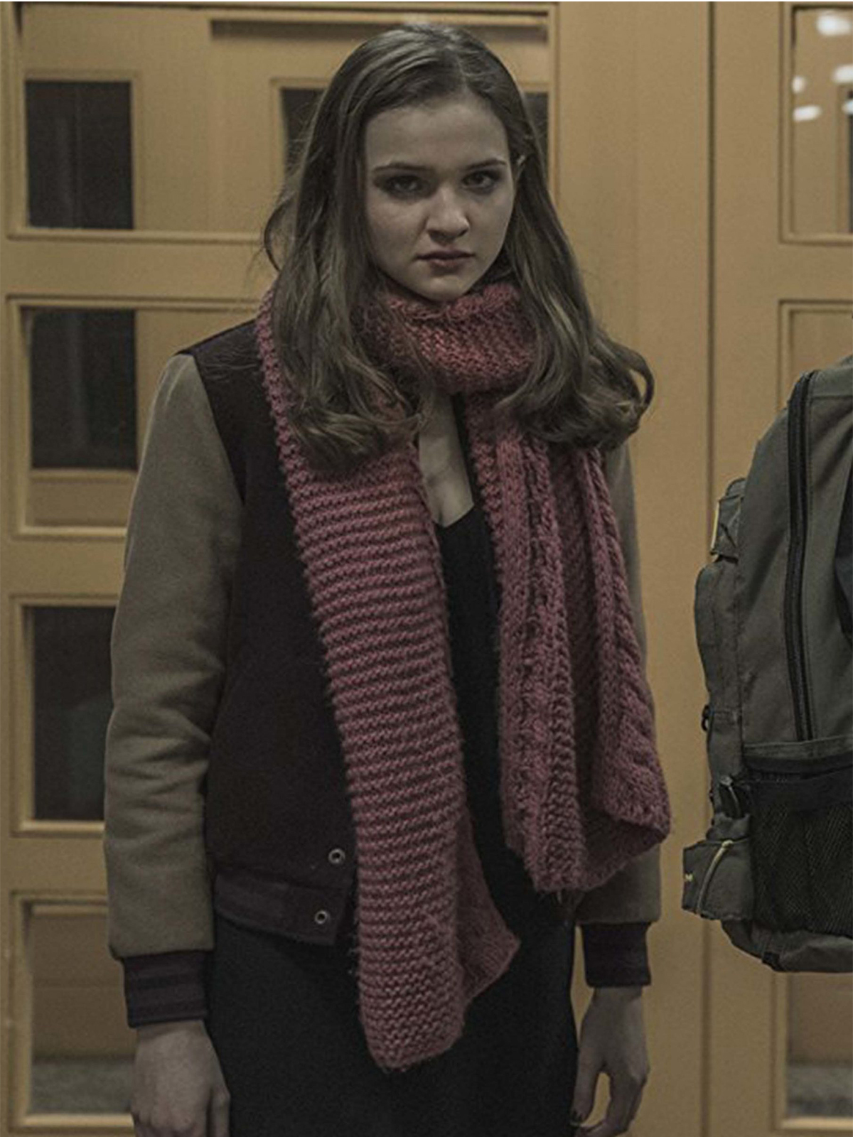 Martha Nielsen Varsity Jacket Drama in Dark