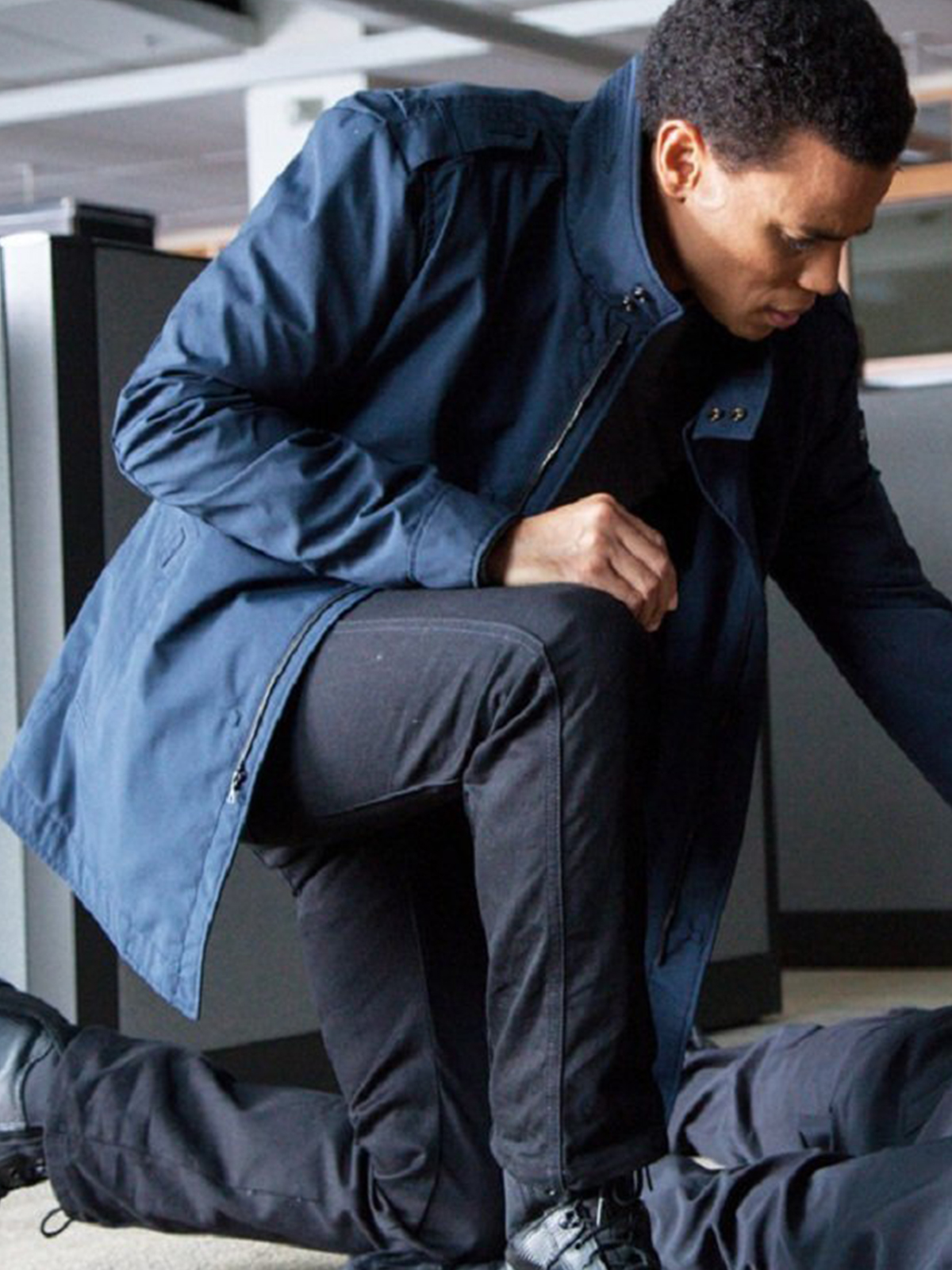 Michael Ealy Almost Human Blue Cotton Jacket