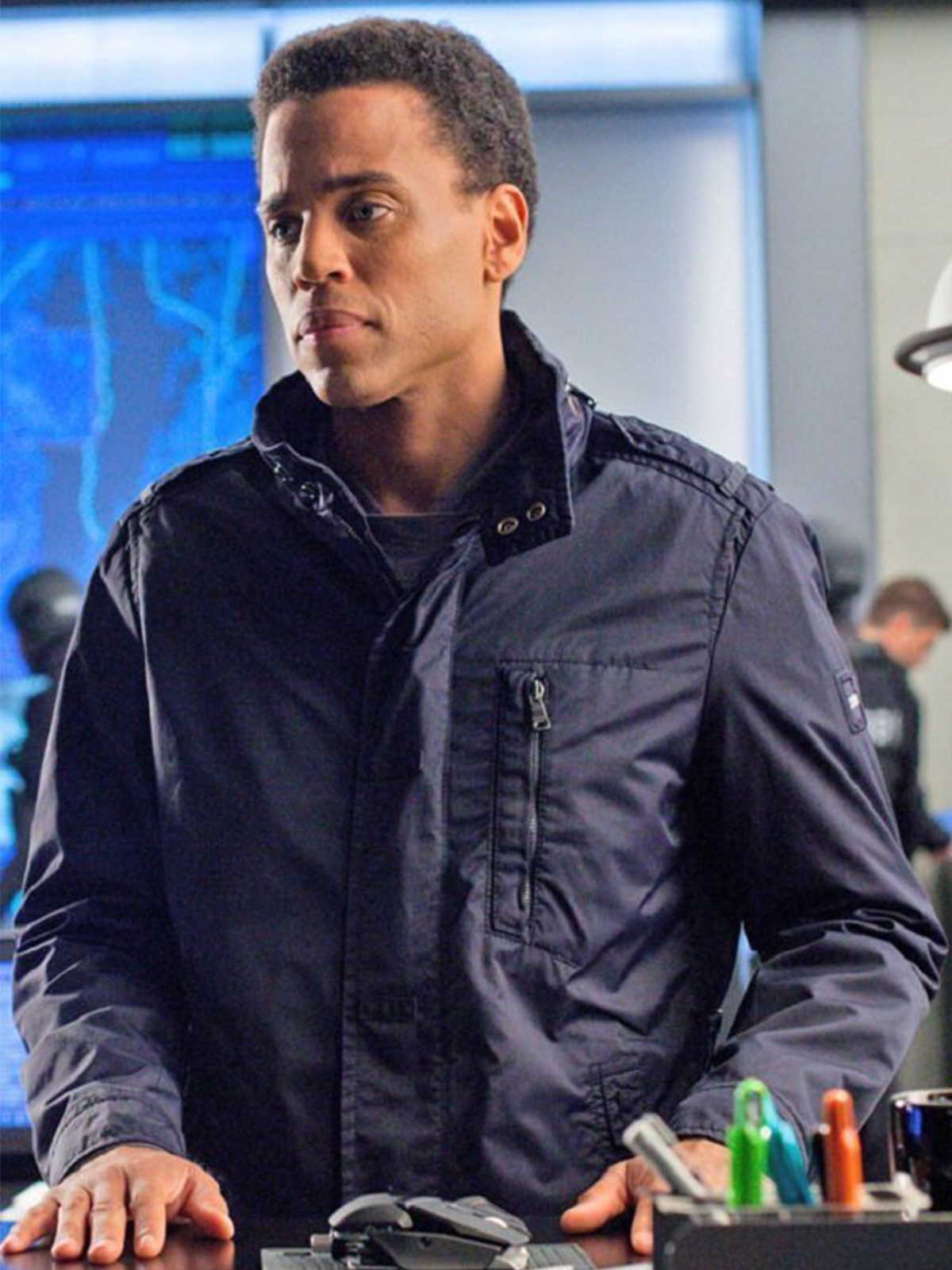 Michael Ealy Almost Human Blue Cotton Jacket