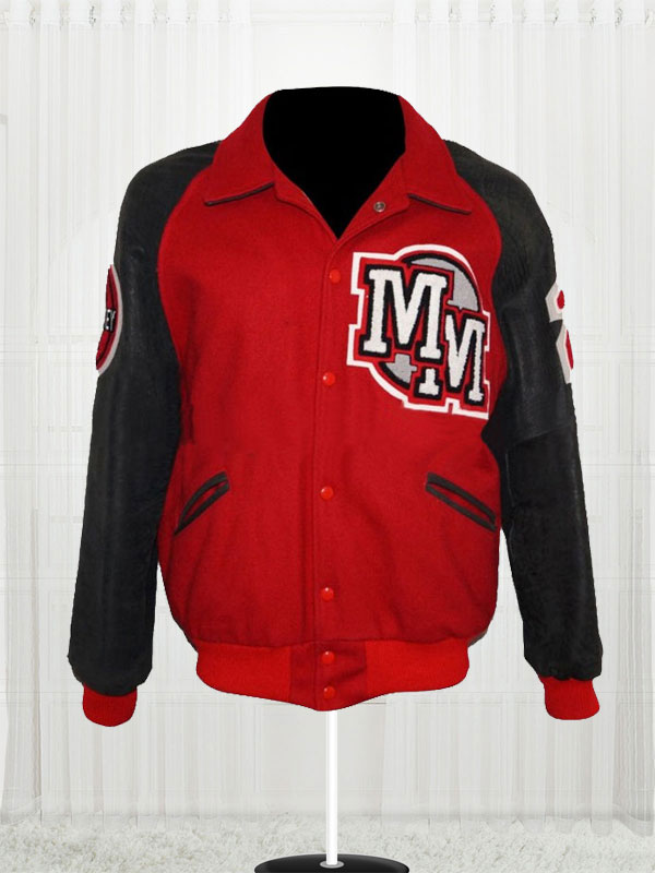 Michael Jackson Mickey Mouse Club Red Varsity Jacket