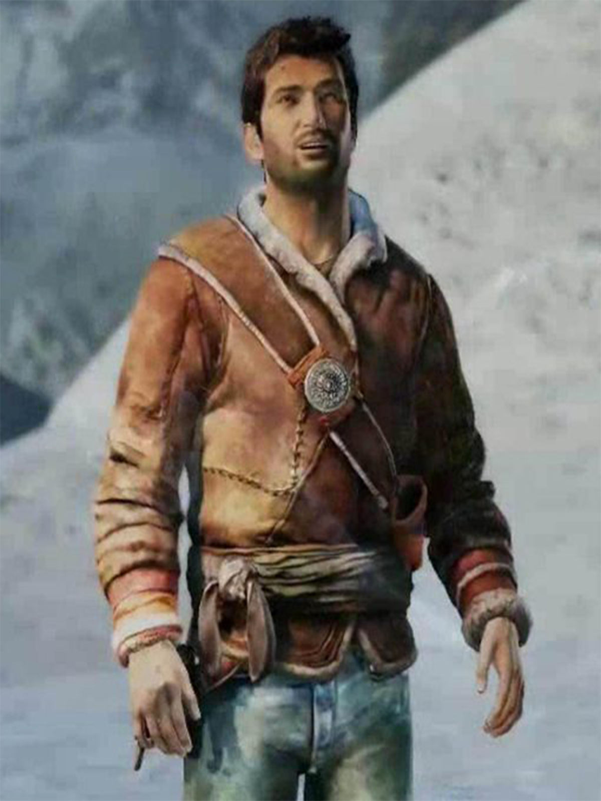 Nathan Drake Uncharted Brown Winter Jacket