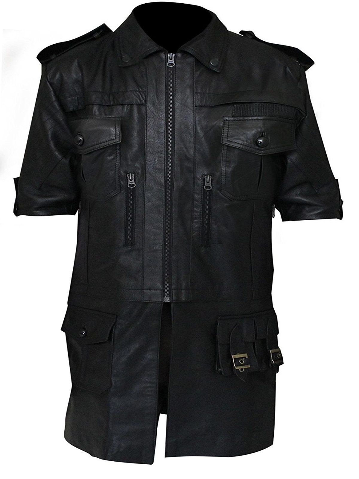 Noctis Lucis Caelum Final Fantasy 15 Black Leather Jacket