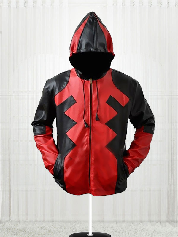 Popular Deadpool Hoodie Leather Jacket