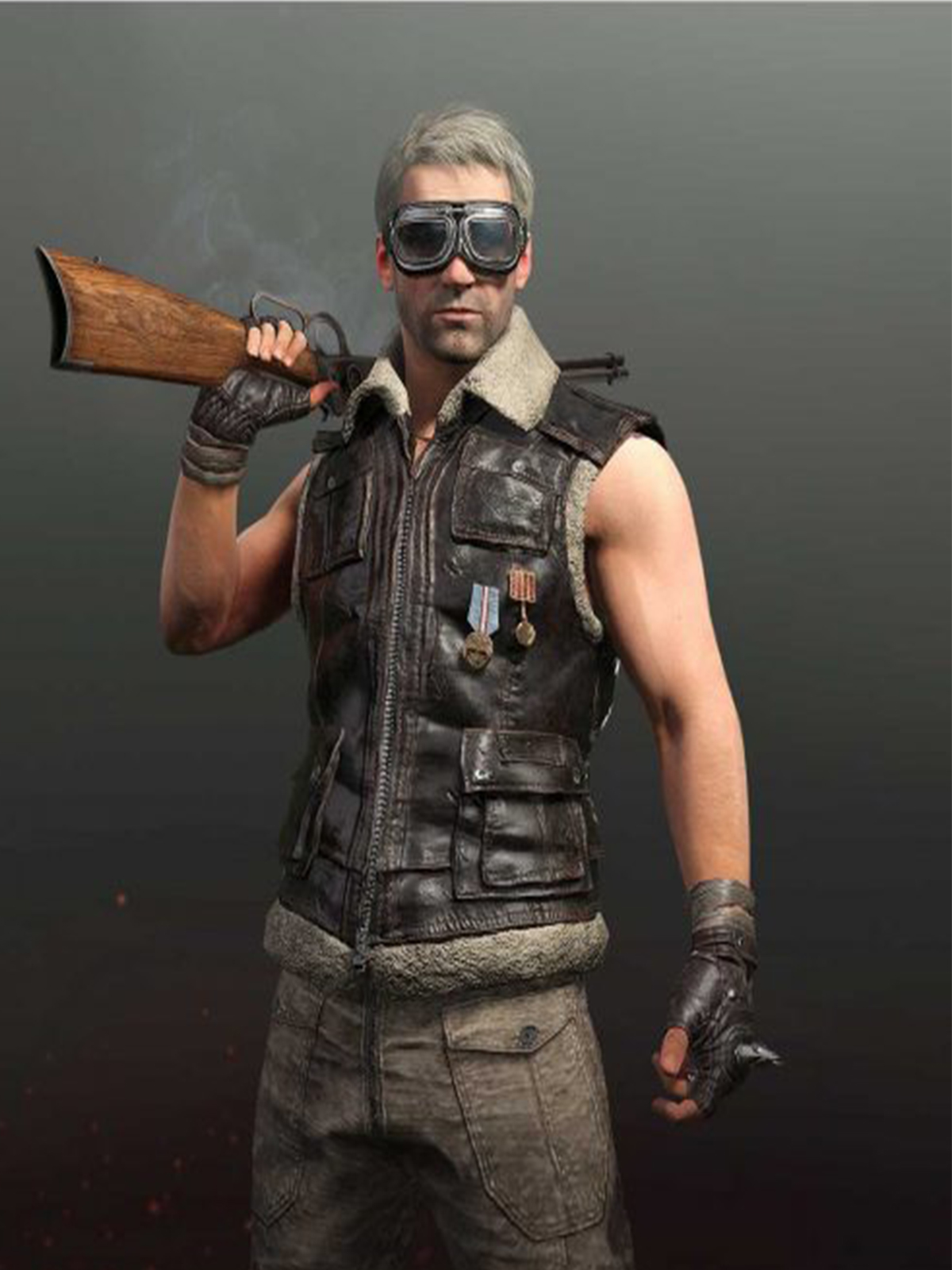 Pubg Sleeveless Leather Vest