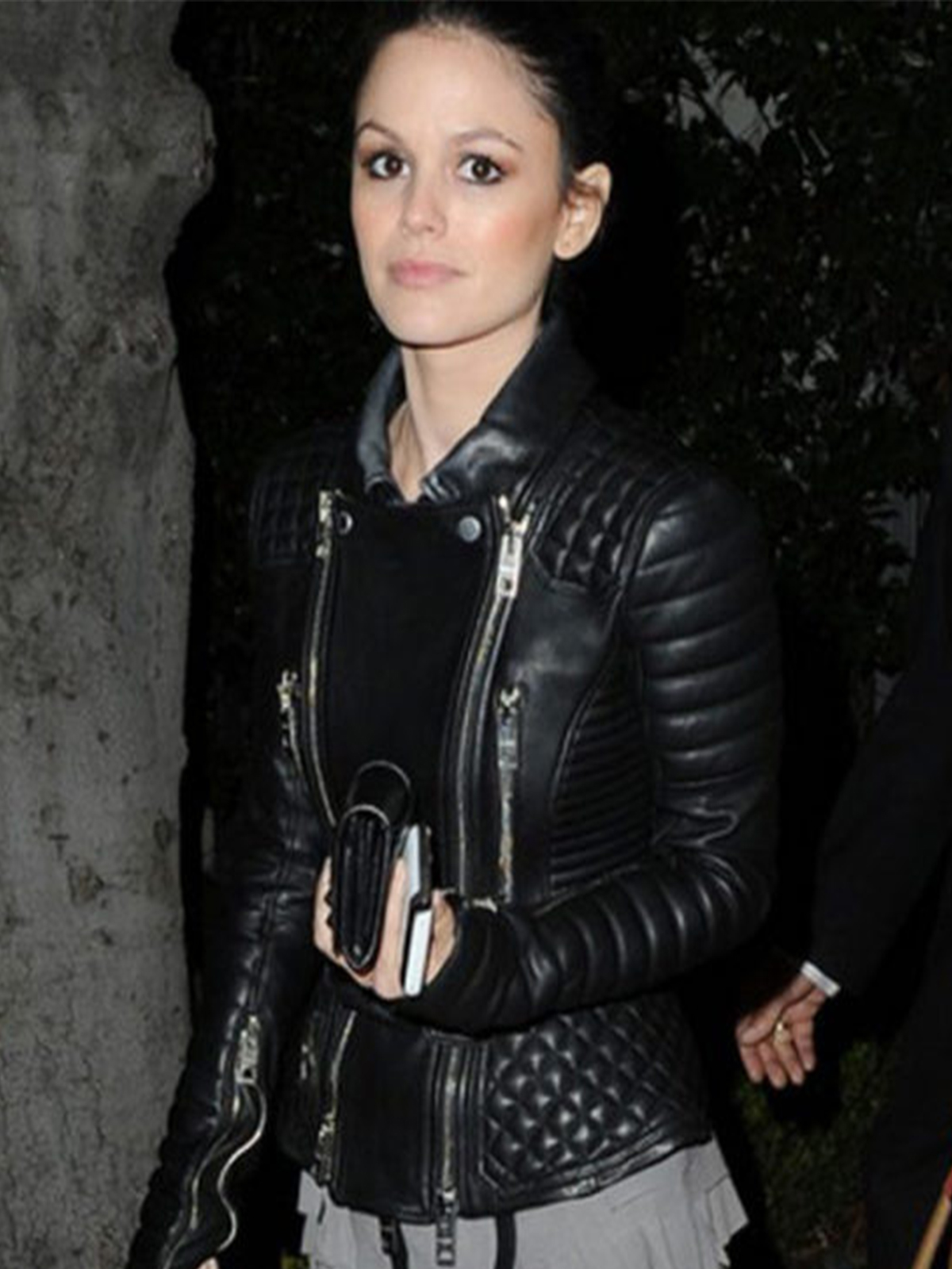 Rachel Bilson Black Leather Jacket