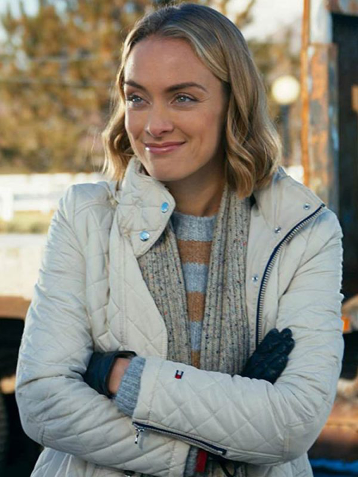 Rachel Skarsten Timeless Love White Coat