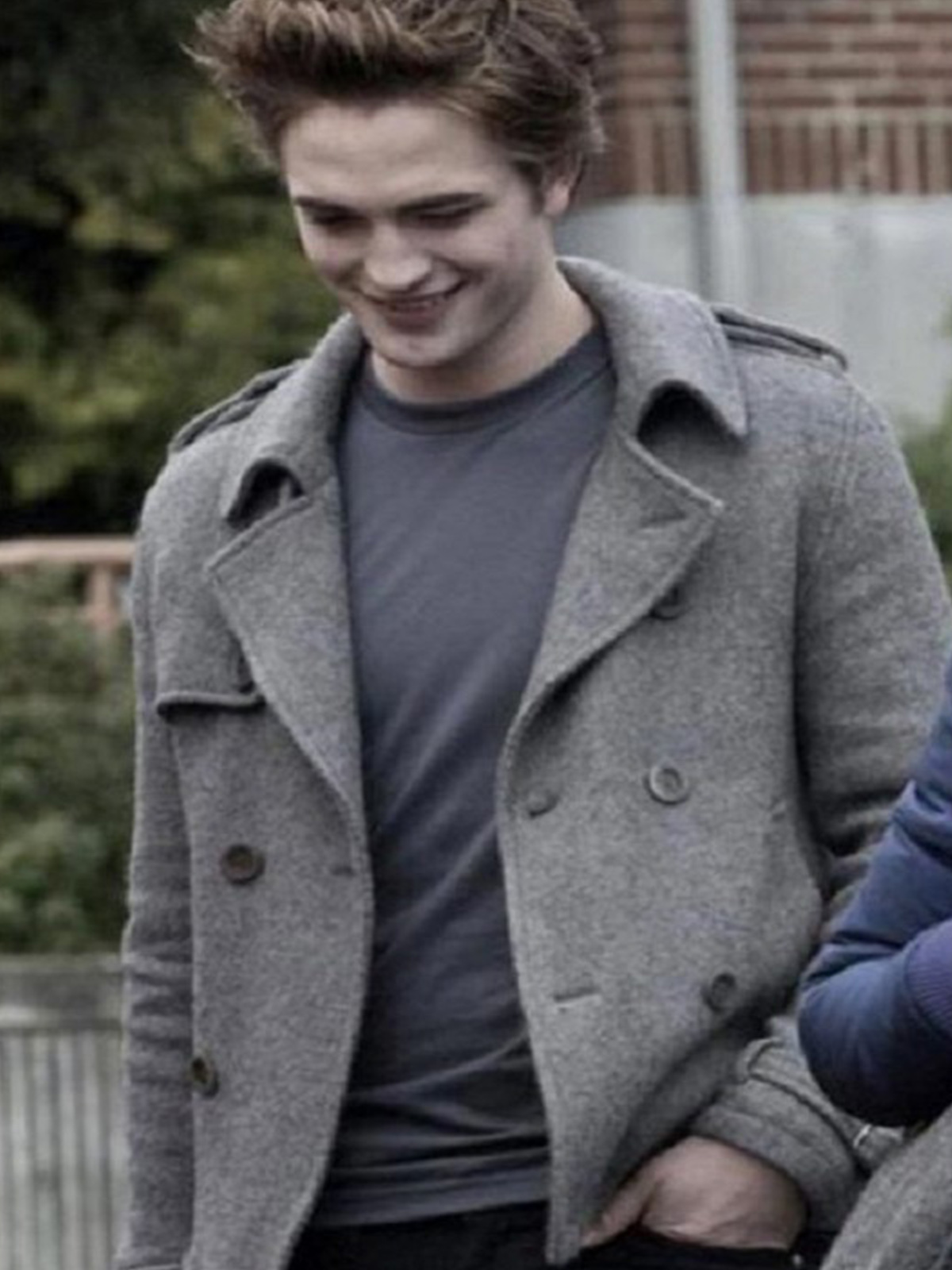 Edward Cullen Twilight Robert Pattinson Grey Wool Jacket