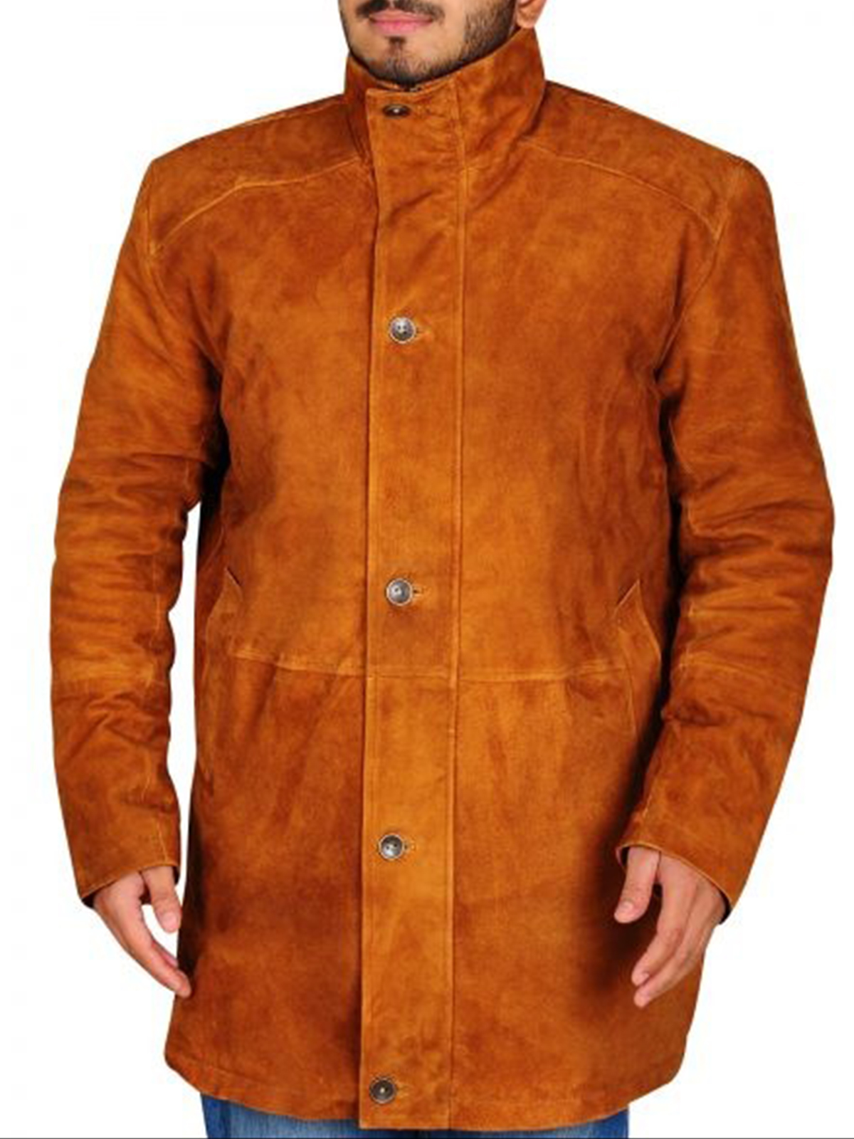 Robert Taylor Walt Longmire Suede Leather Coat