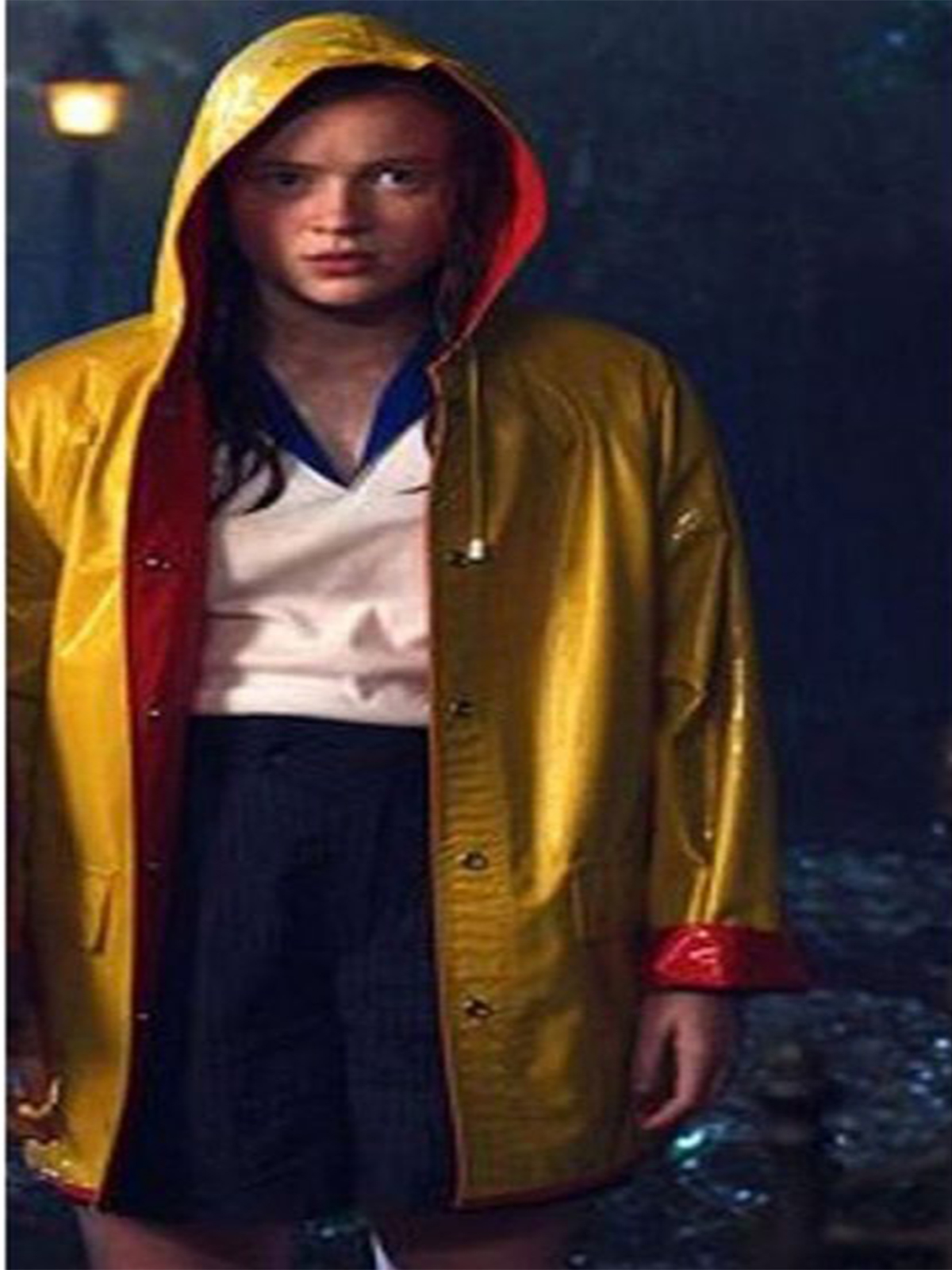 Sadie Sink Stranger Things Yellow Rain Coat Films Wear