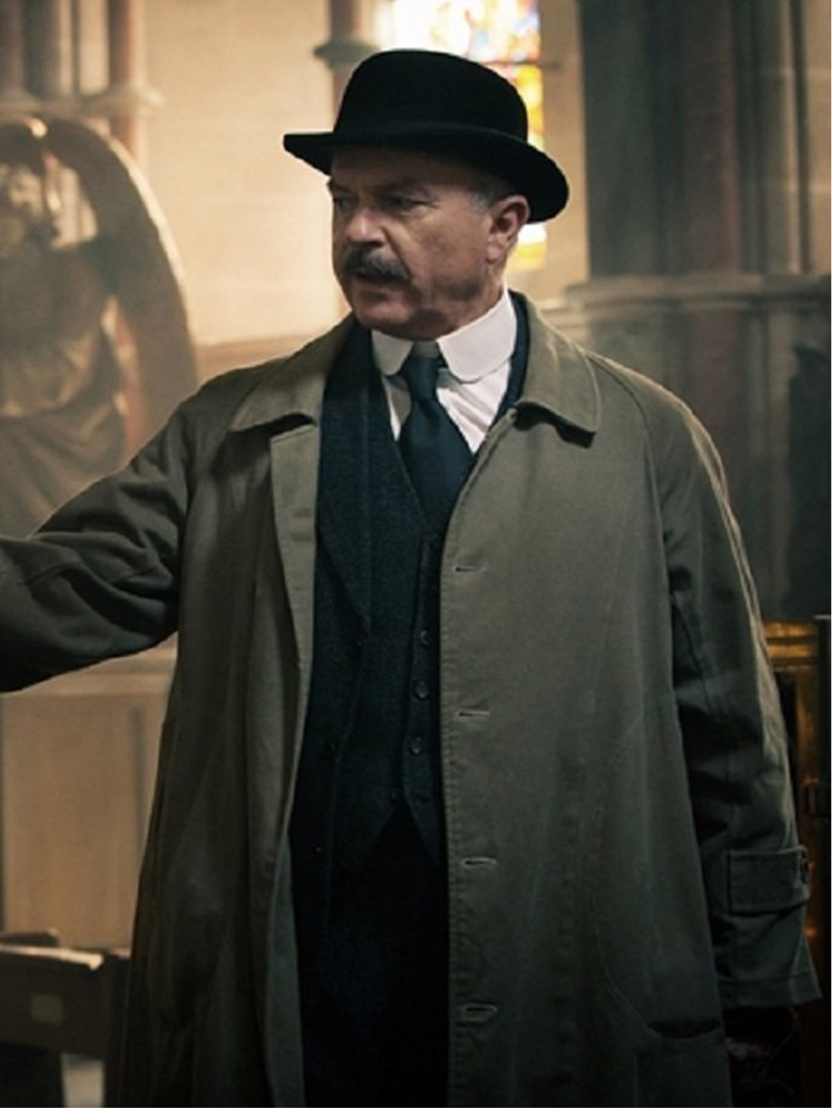 Sam Neill Peaky Blinders Trench Coat