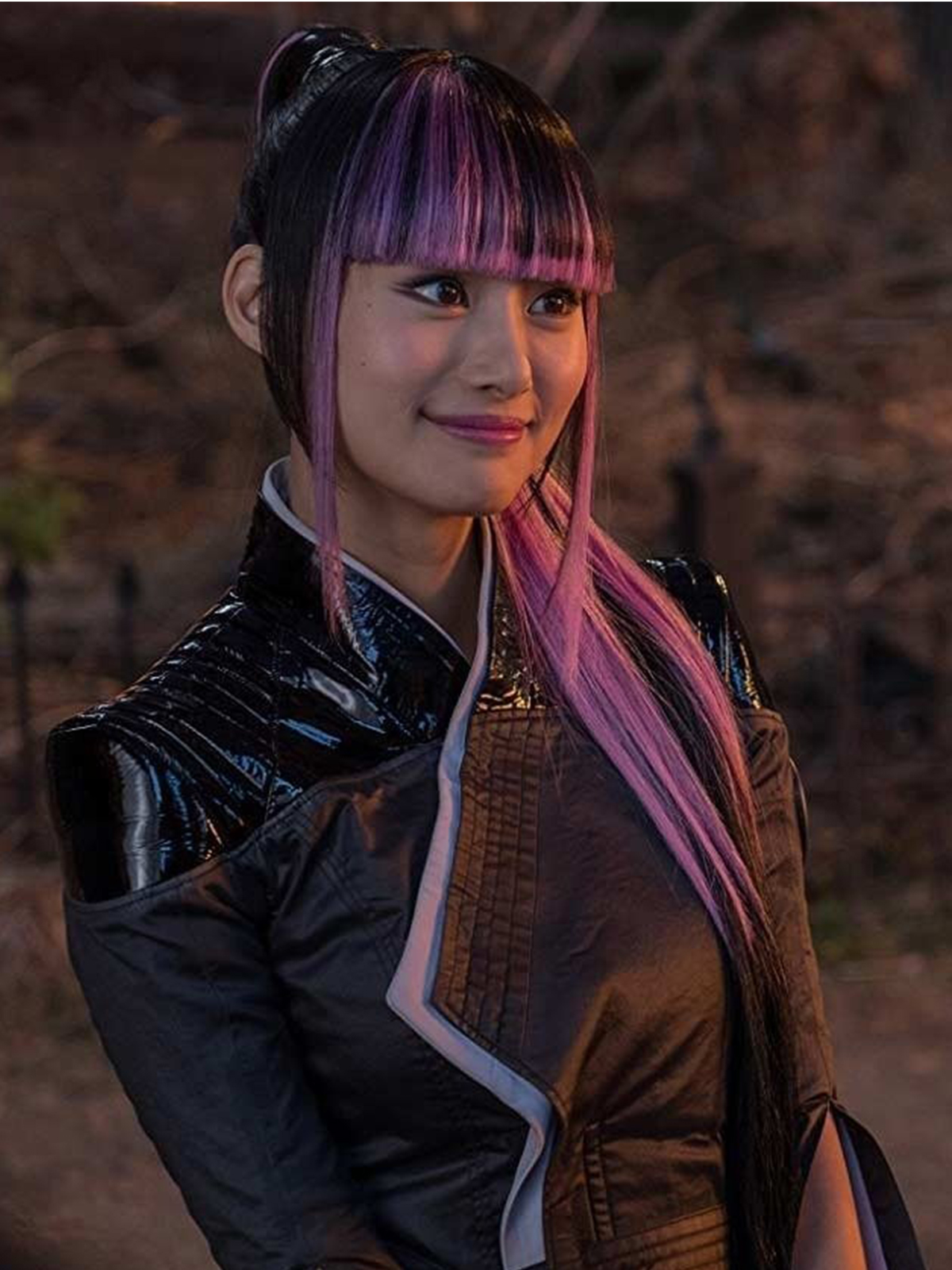 Shioli Kutsuna Black Leather Deadpool Jacket