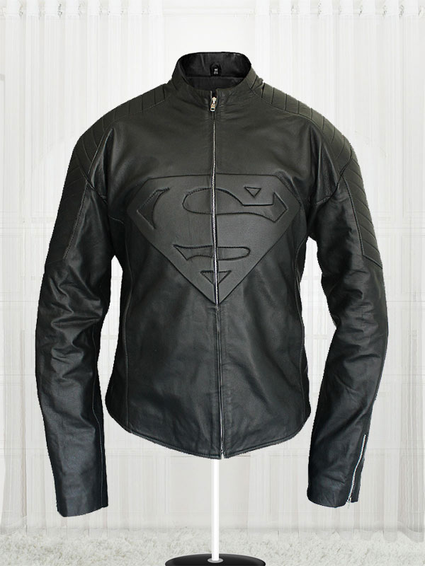 Superman Smallville Black Leather Jacket
