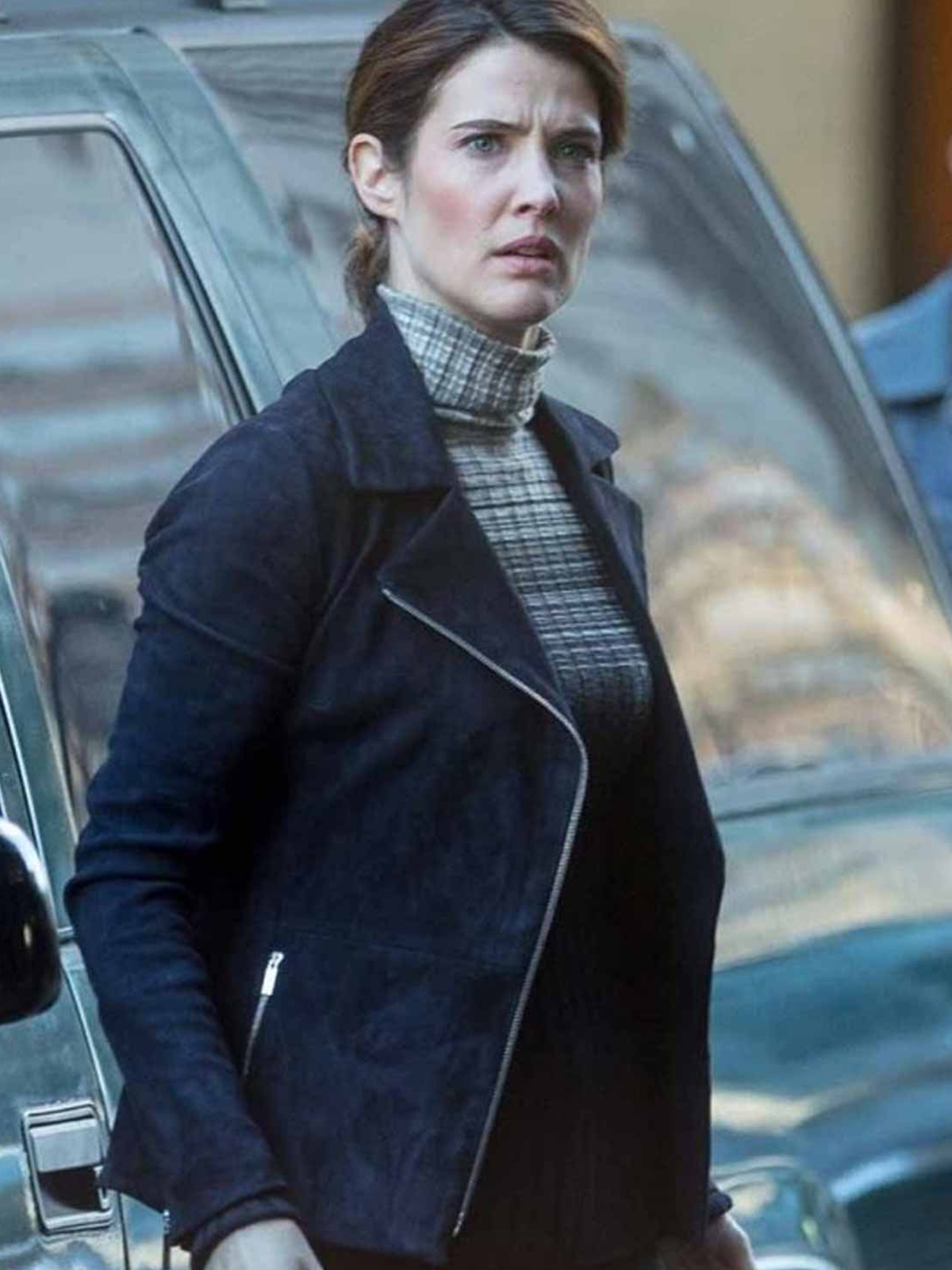 Spiderman Far from Home Maria Hill Suede Leather Jacket