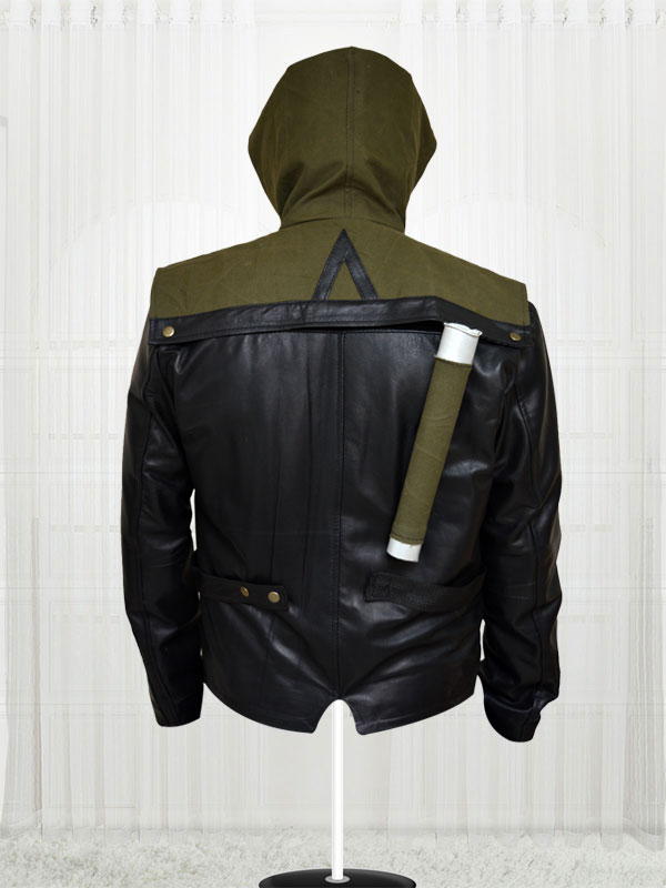 Stephen aAmell Arrow Leather Jacket